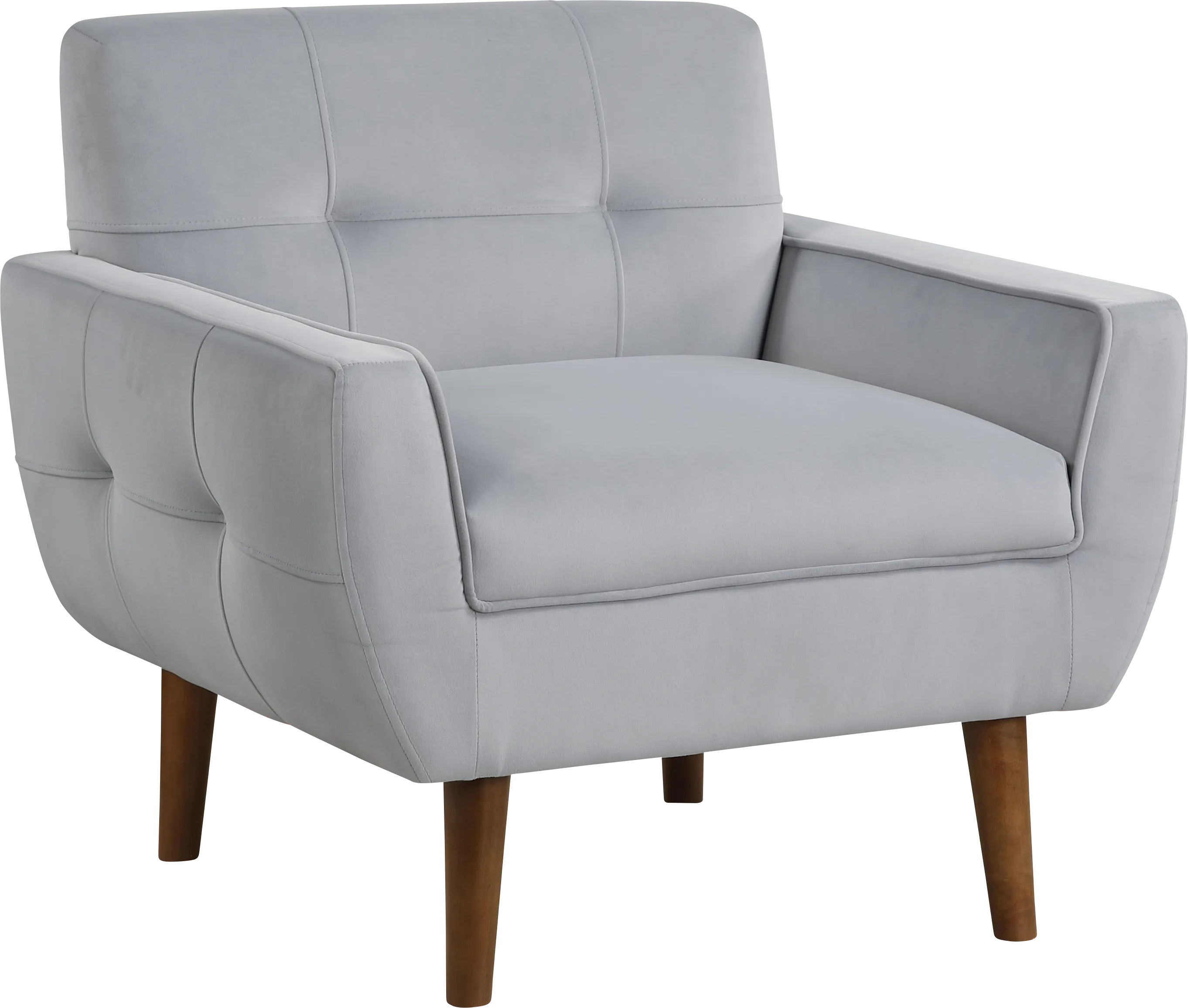 Anka Gray Accent Chair - Thumbnail - Image 1