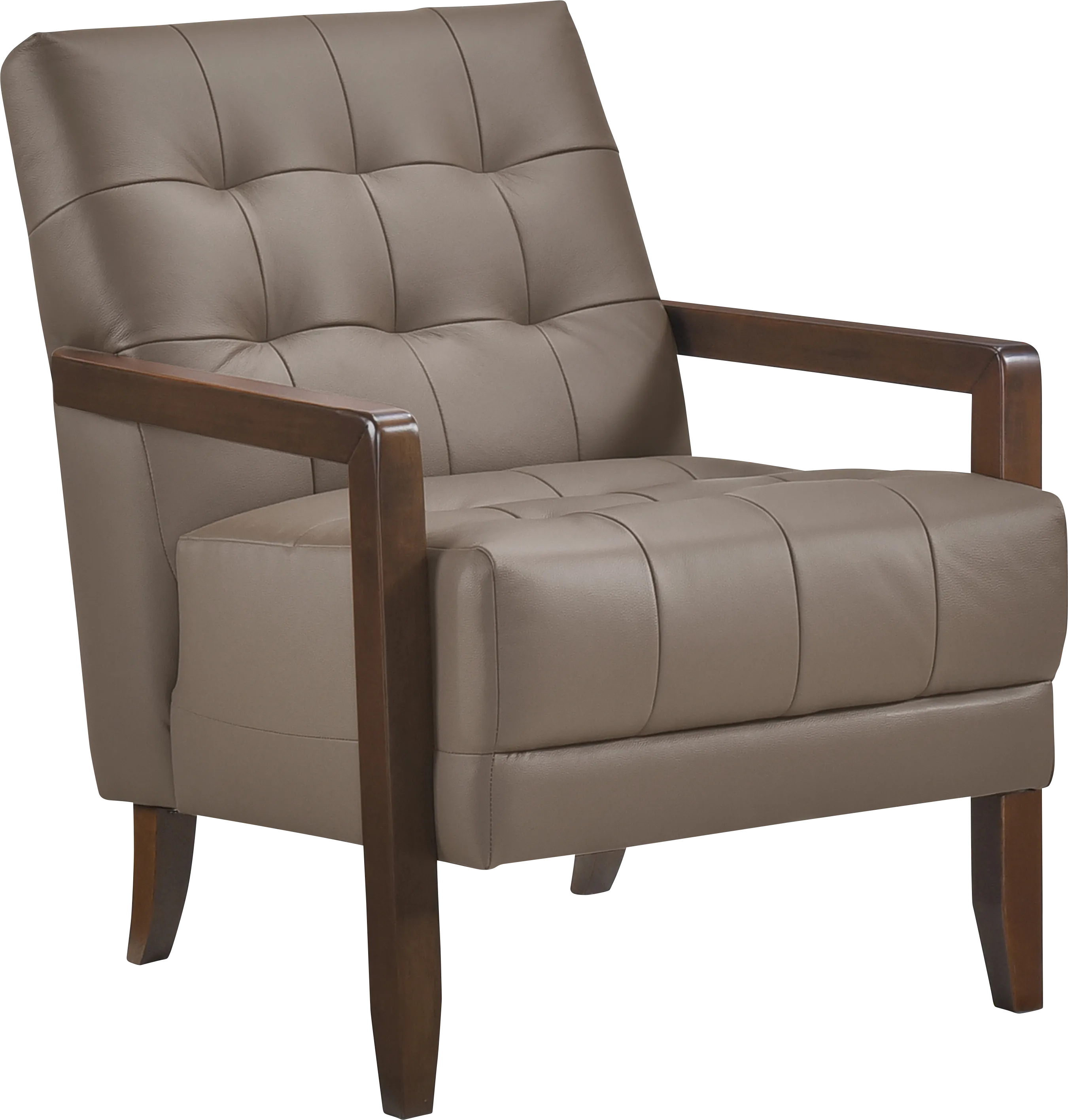 Astin Brown Accent Chair - Thumbnail - Image 1