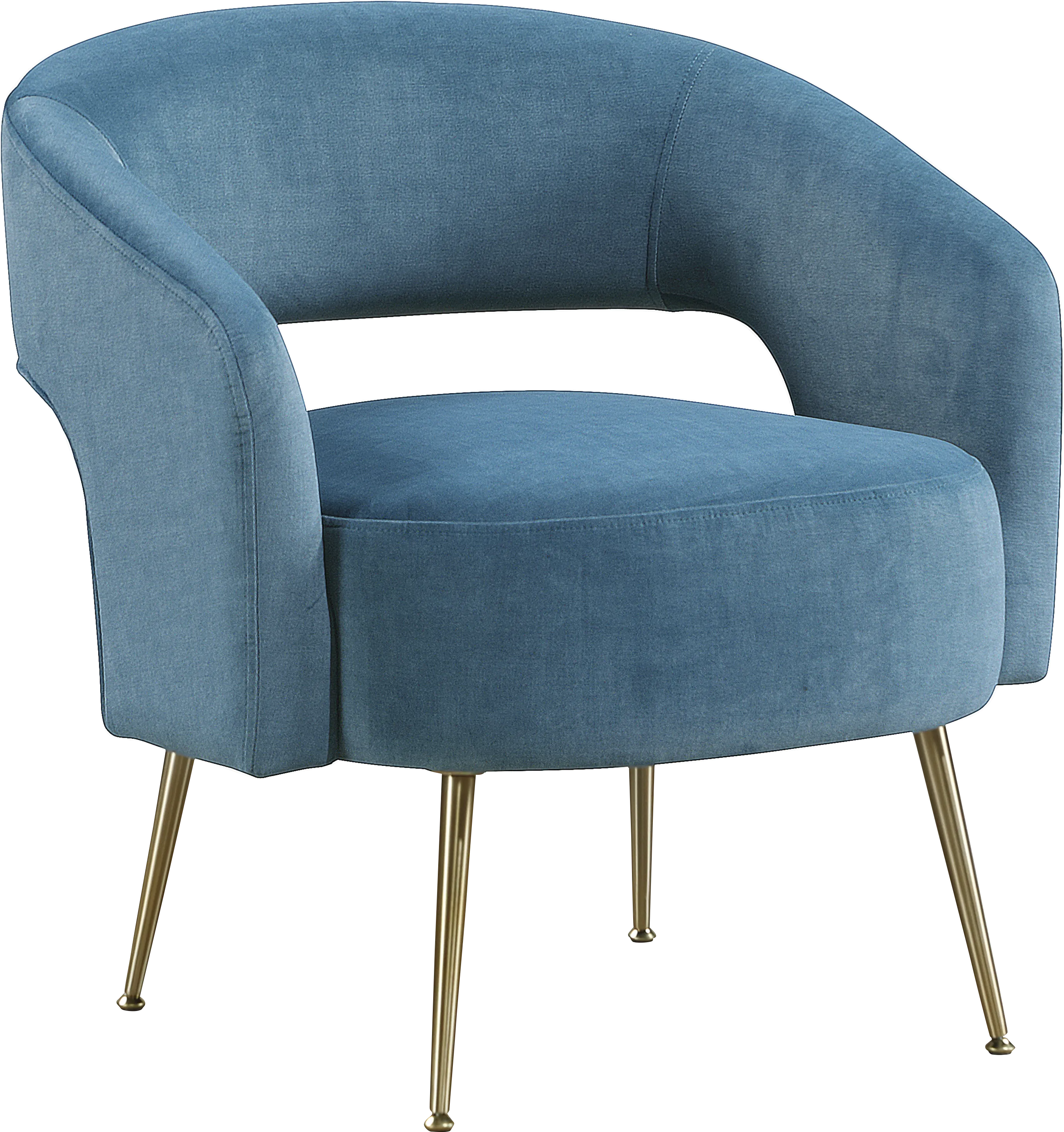 Catlea Blue Accent Chair - Thumbnail - Image 1