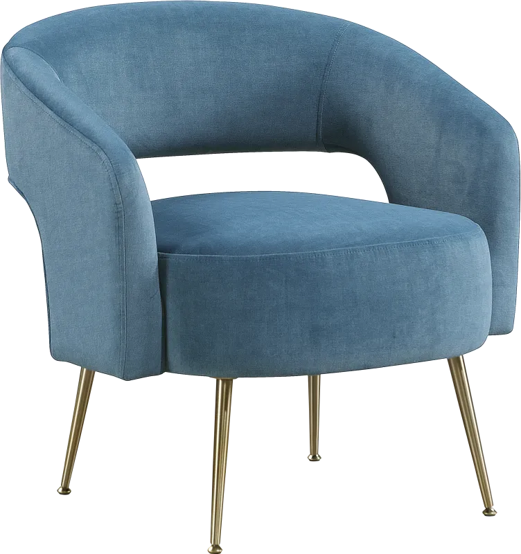 Catlea Blue Accent Chair