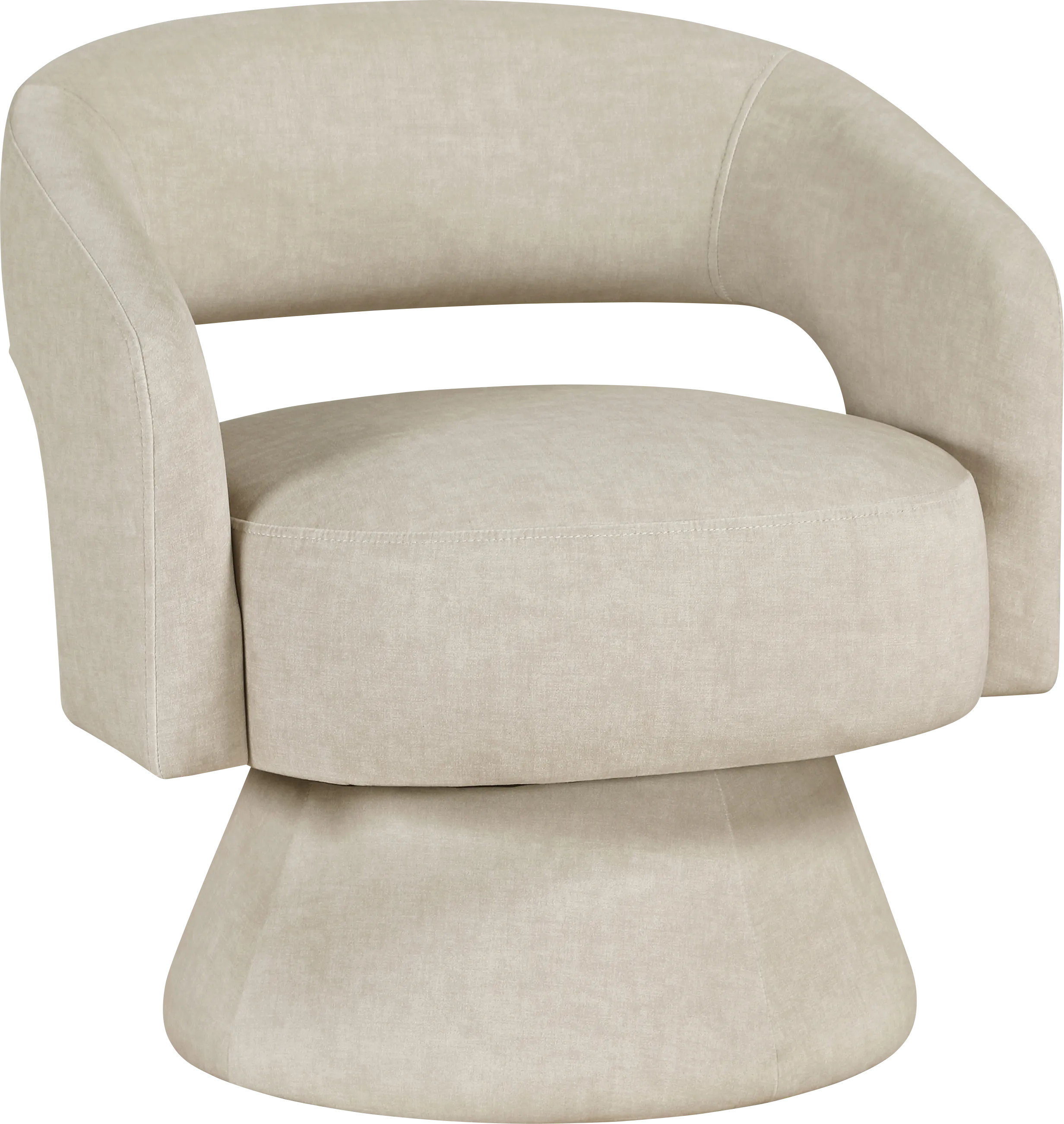 Elenoh Beige Accent Chair - Thumbnail - Image 1