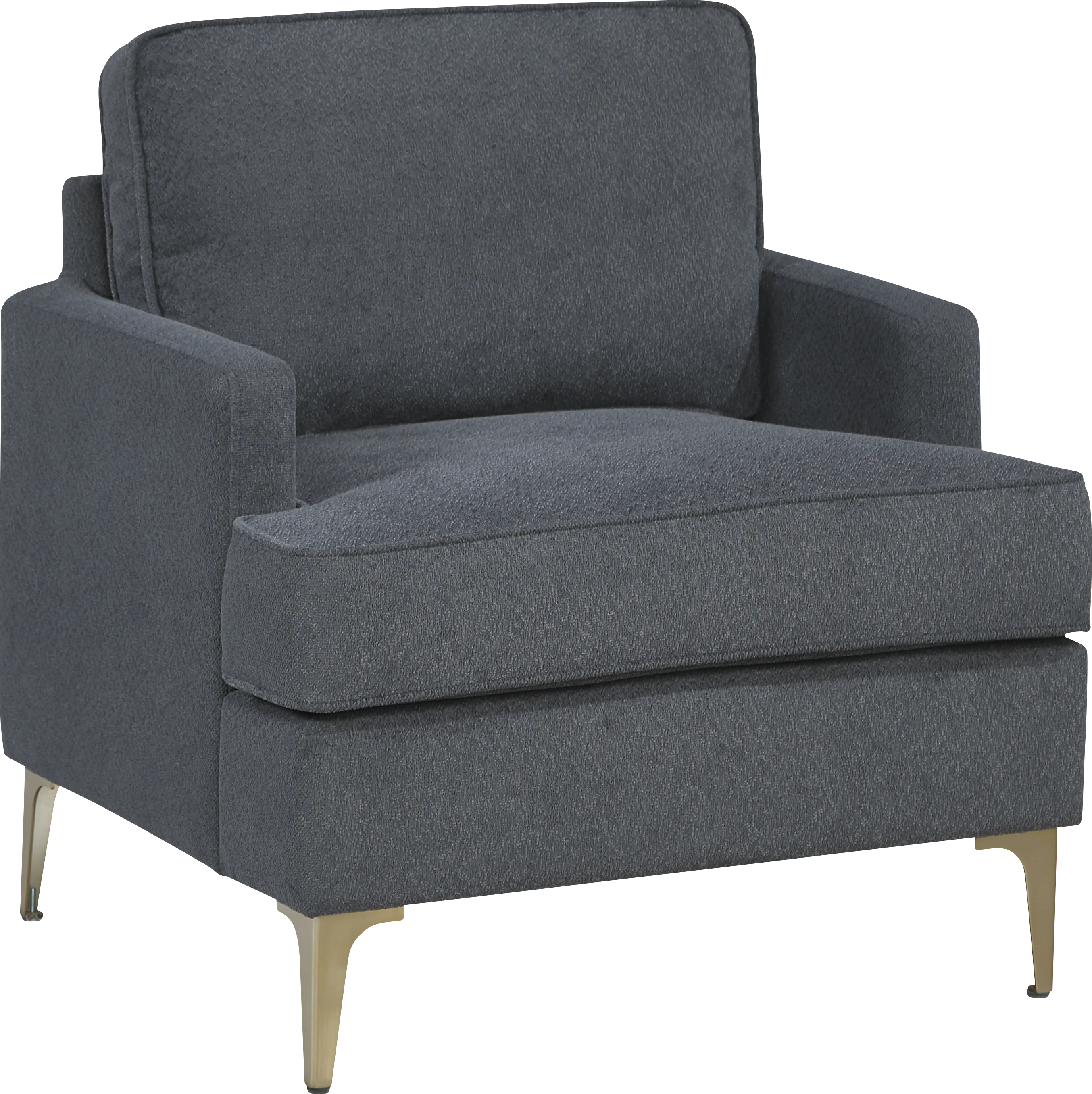Orlan Drak Gray Accent Chair - Thumbnail - Image 1