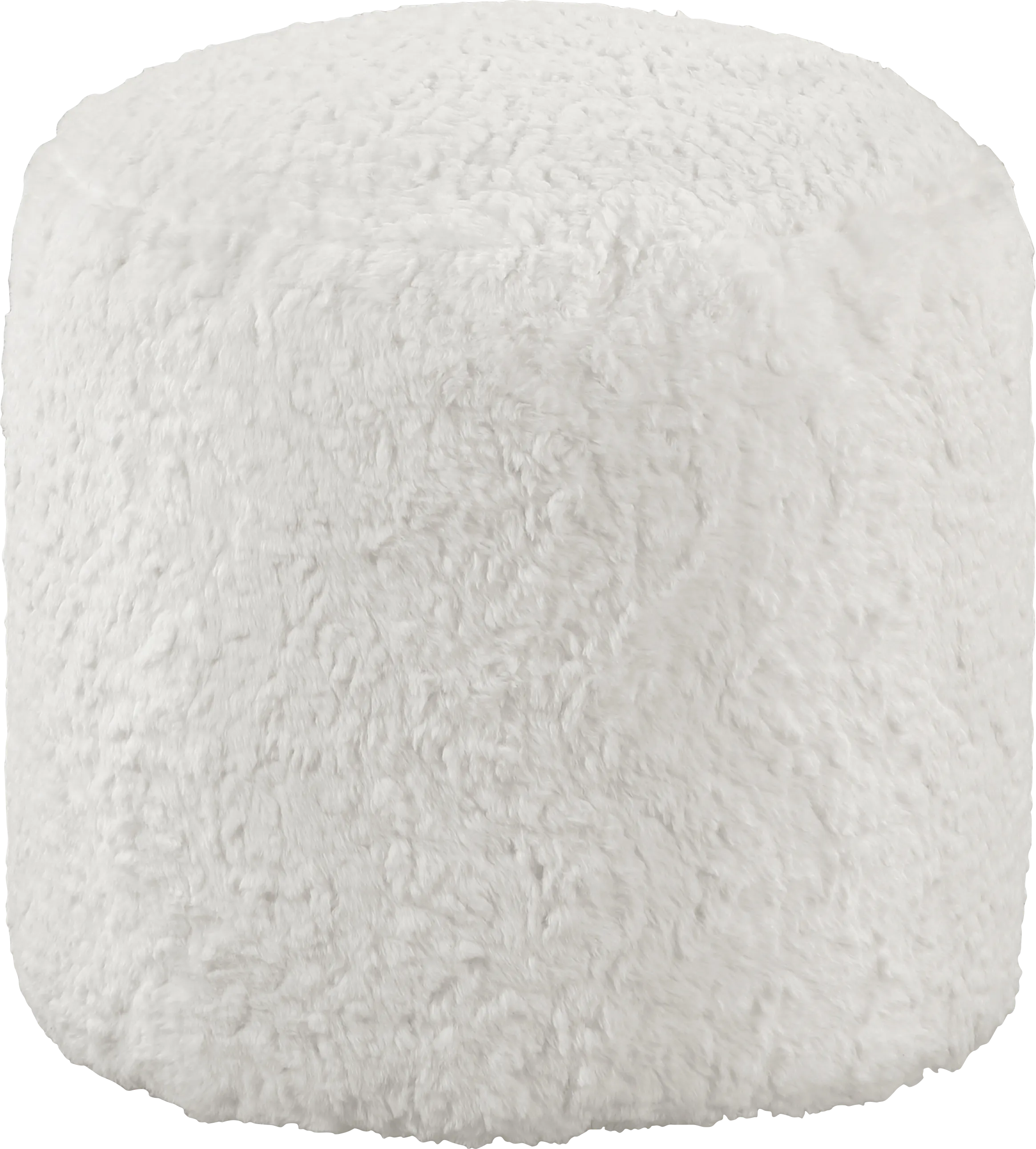 Fredi Off-White Pouf - Thumbnail - Image 1