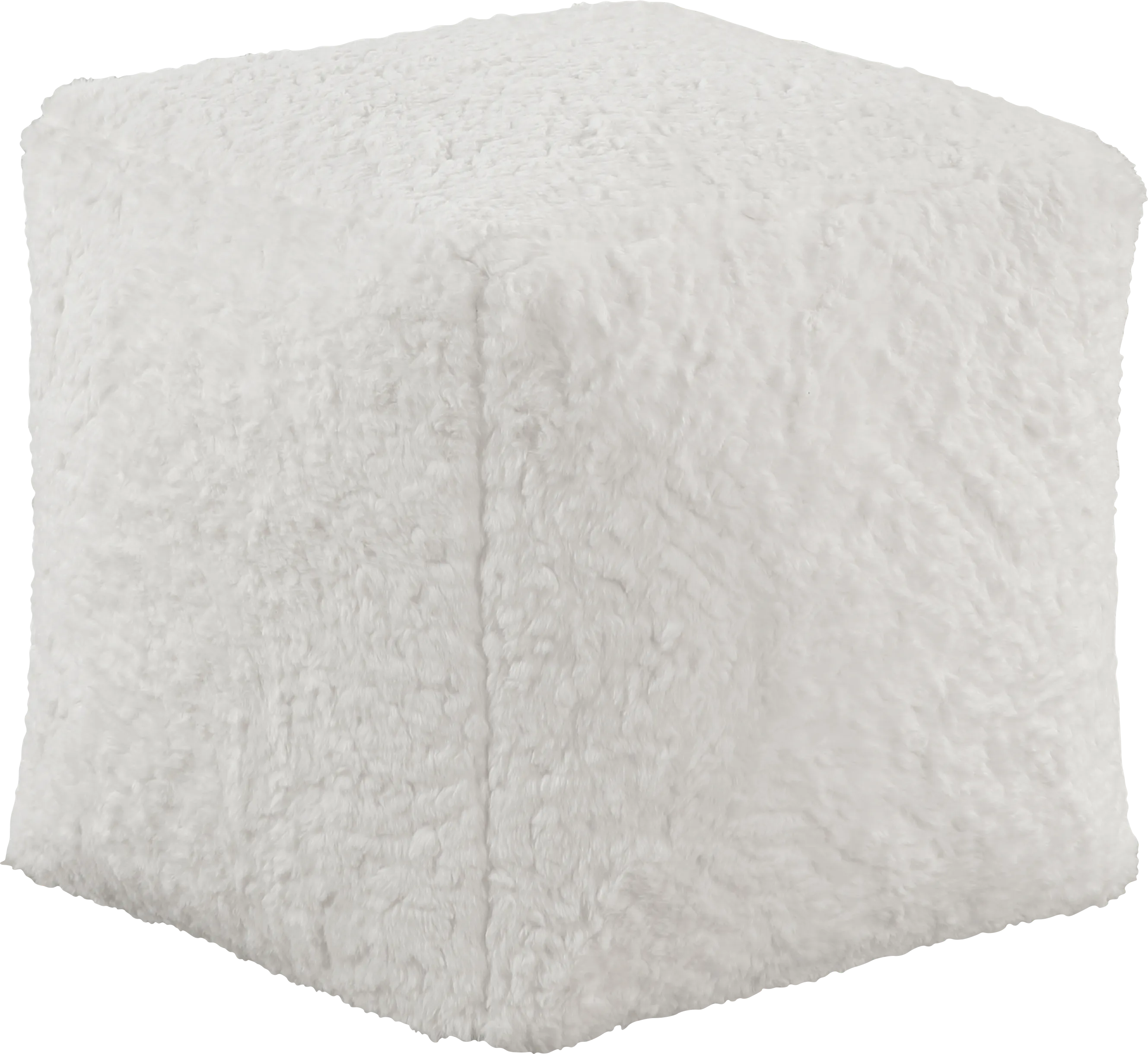 Raynia Off-White Pouf - Thumbnail - Image 1