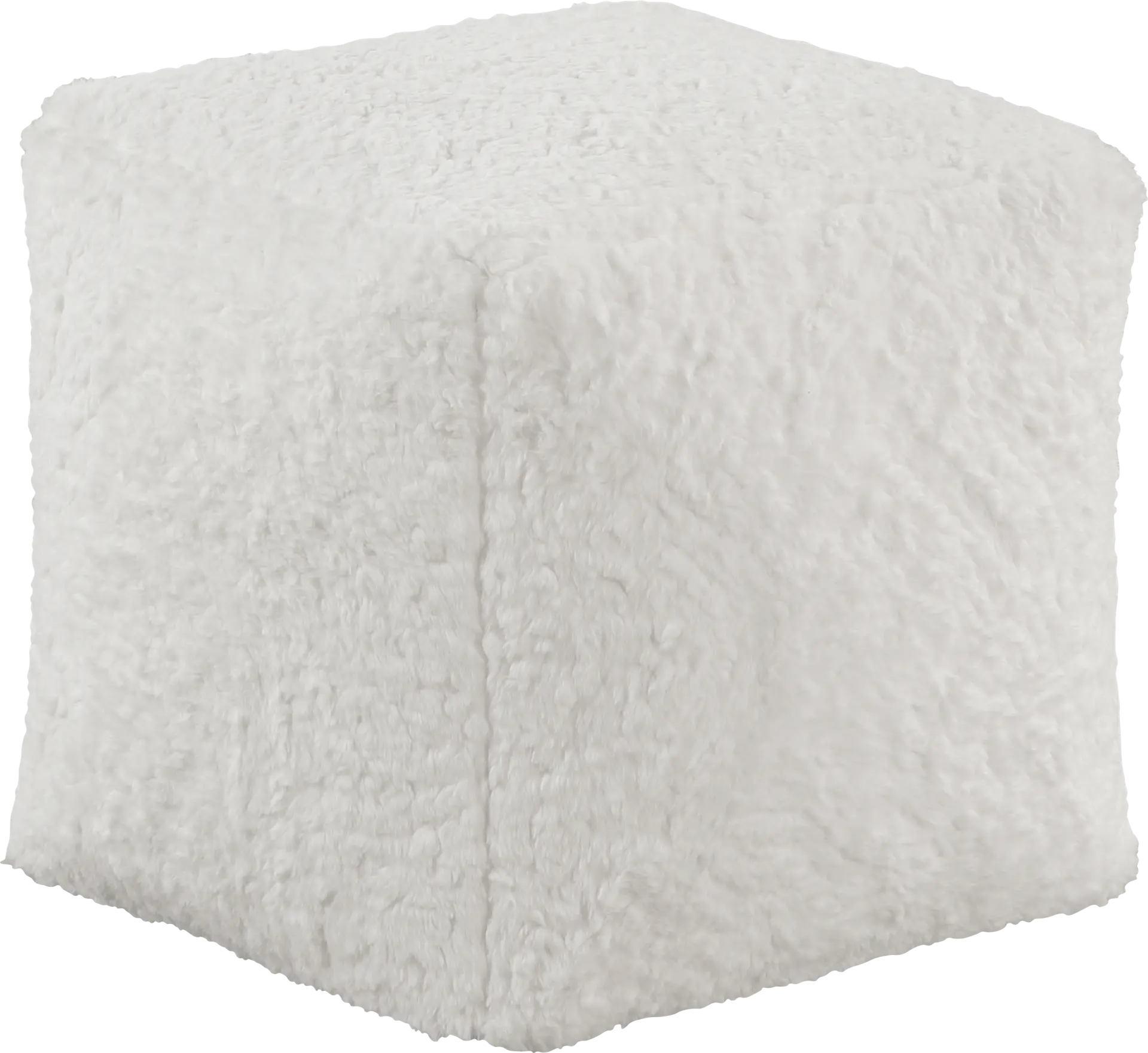 Raynia Off-White Pouf