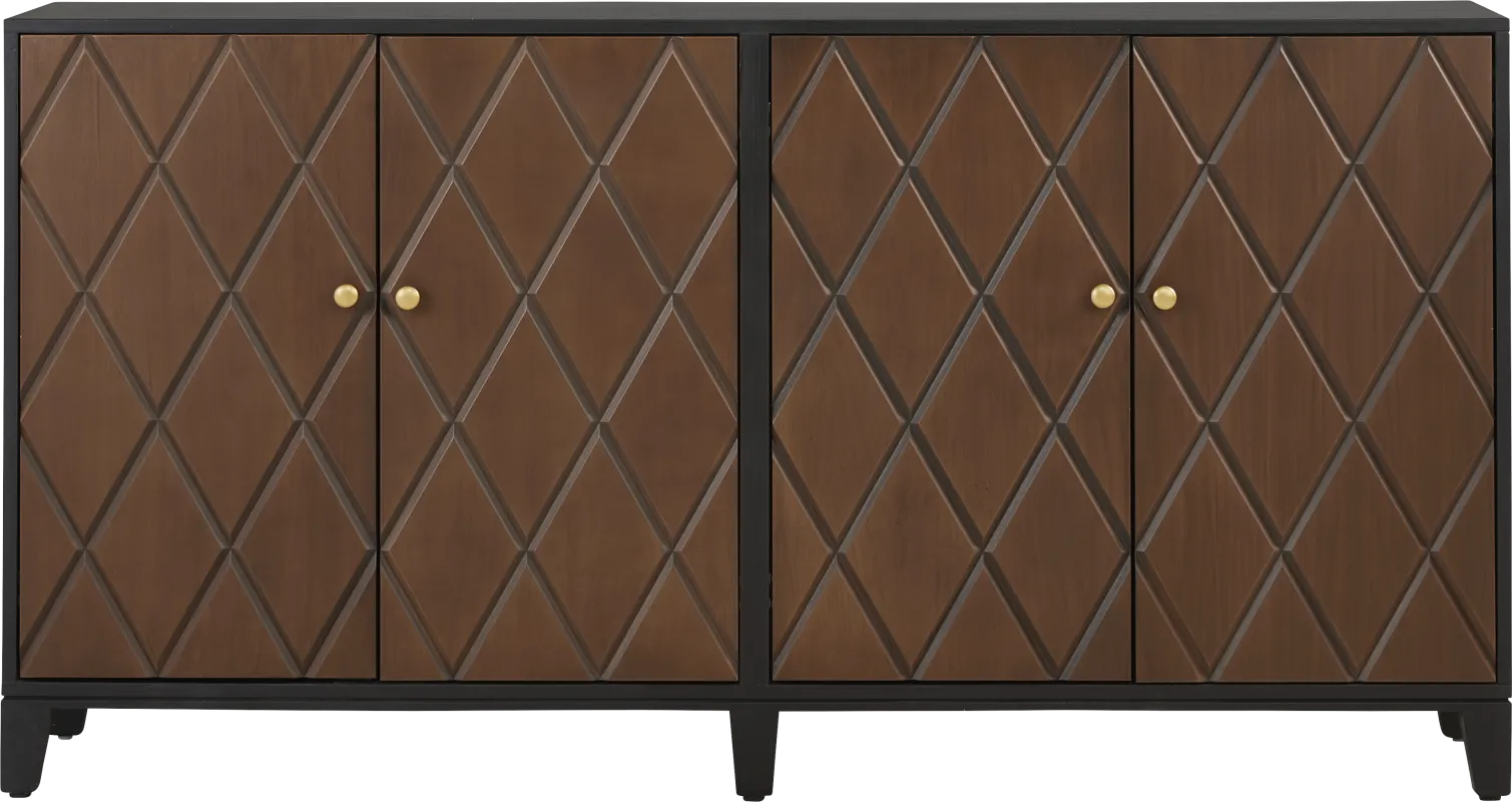 Vance Black 70 in. Cabinet