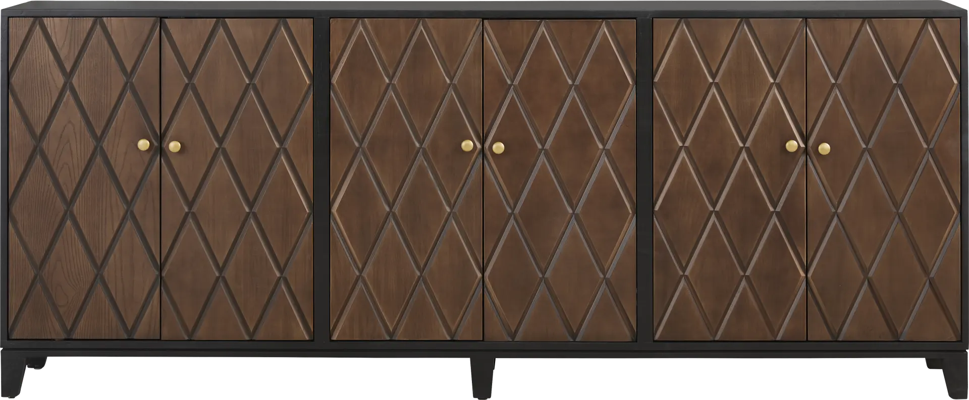 Vance Black 90 in. Credenza