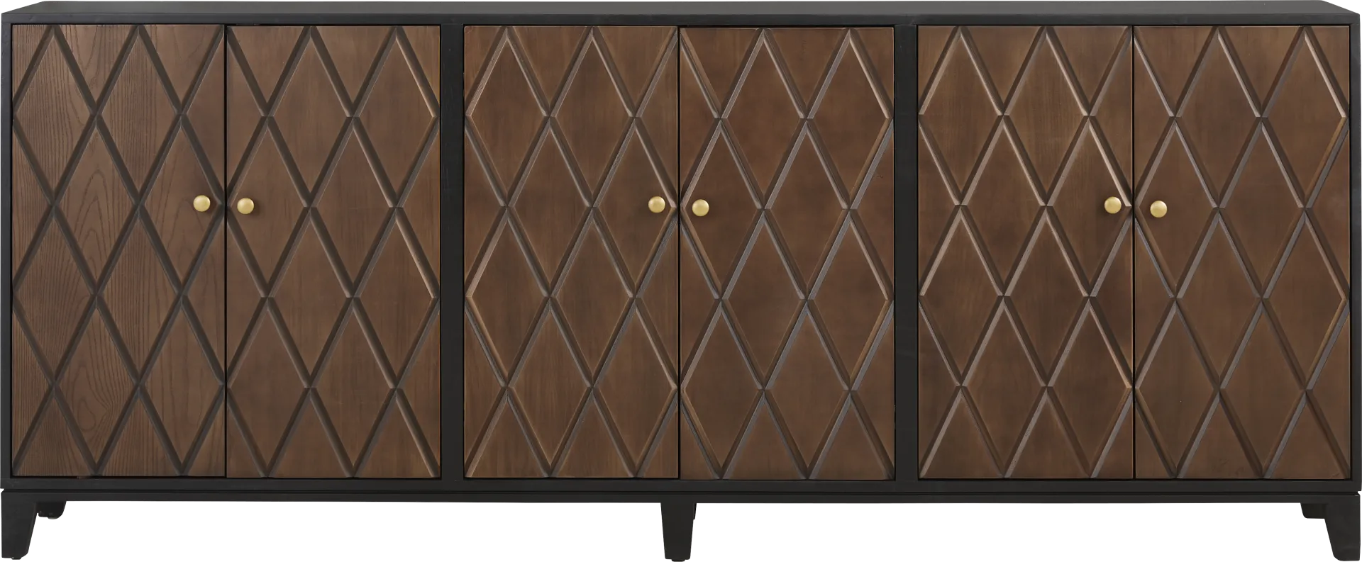 Vance Black 90 in. Credenza - Image 1
