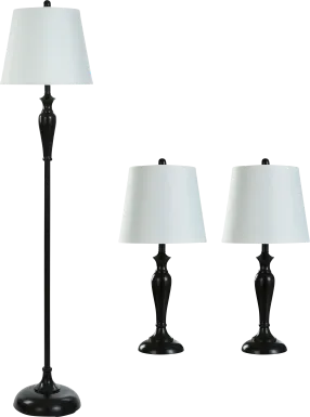 Victr Bronze Lamp Set of 3
