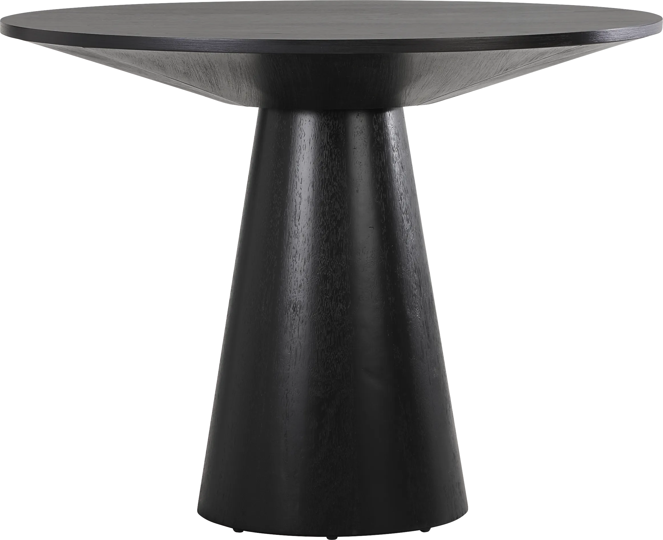 Kendall Black 5 Pc 48" Round Counter Height Dining Room with White Stools - Thumbnail - Image 2