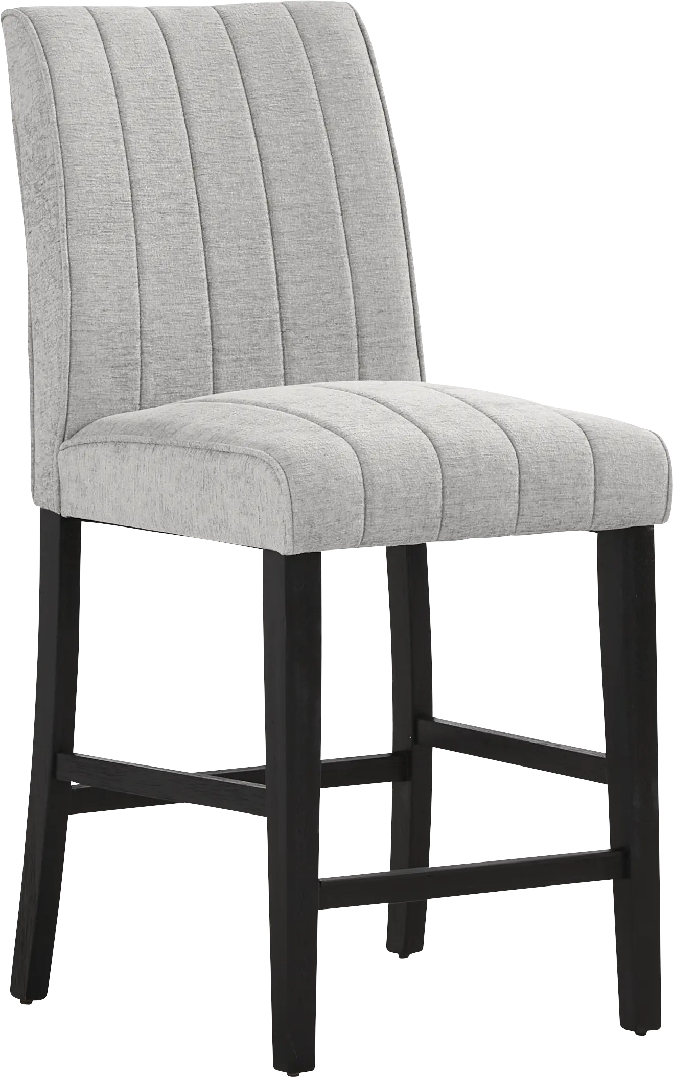 Kendall Gray Counter Height Stool with Black Legs