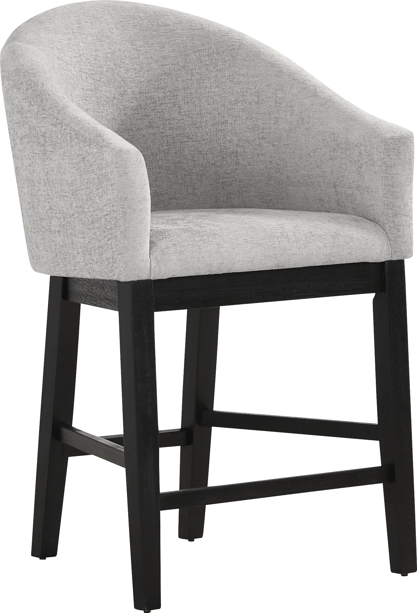 Kendall Gray Counter Height Stool with Black Legs - Image 1