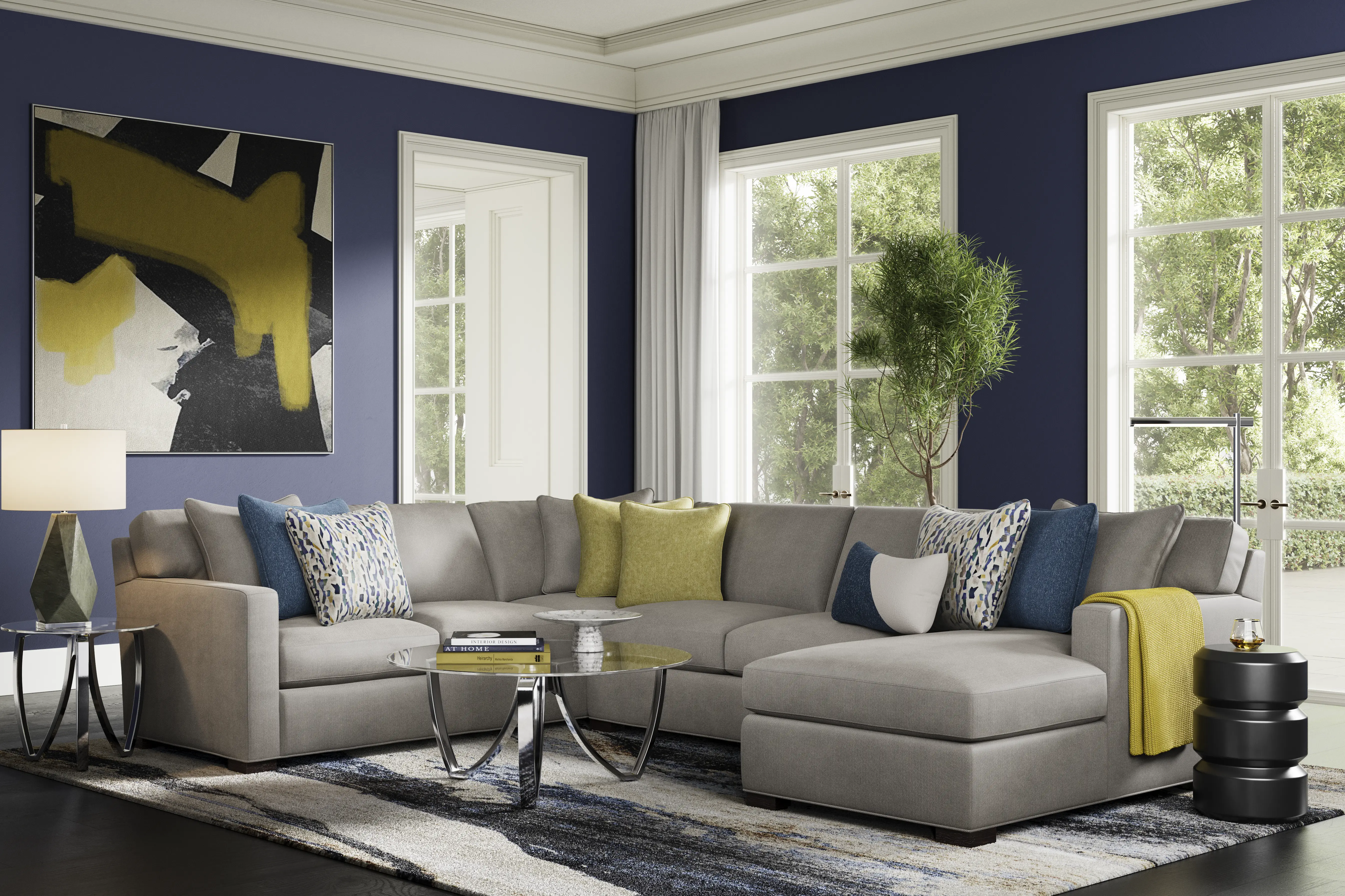 Harmonie Steel 3 Pc Sectional - Thumbnail - Image 2