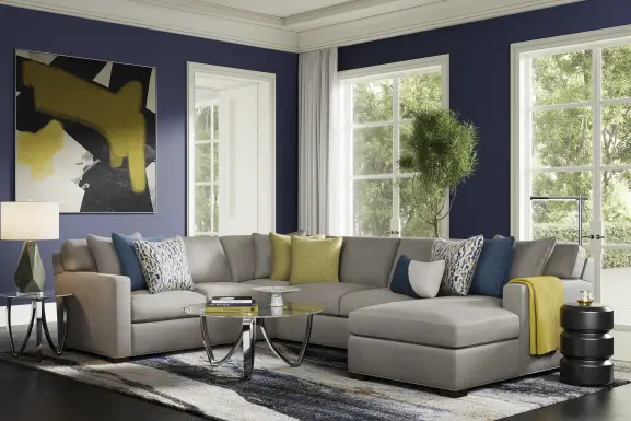 Harmonie Steel 3 Pc Sectional