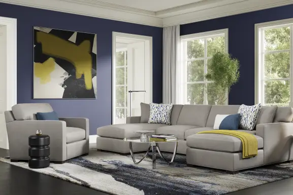 Harmonie Steel 3 Pc Sectional