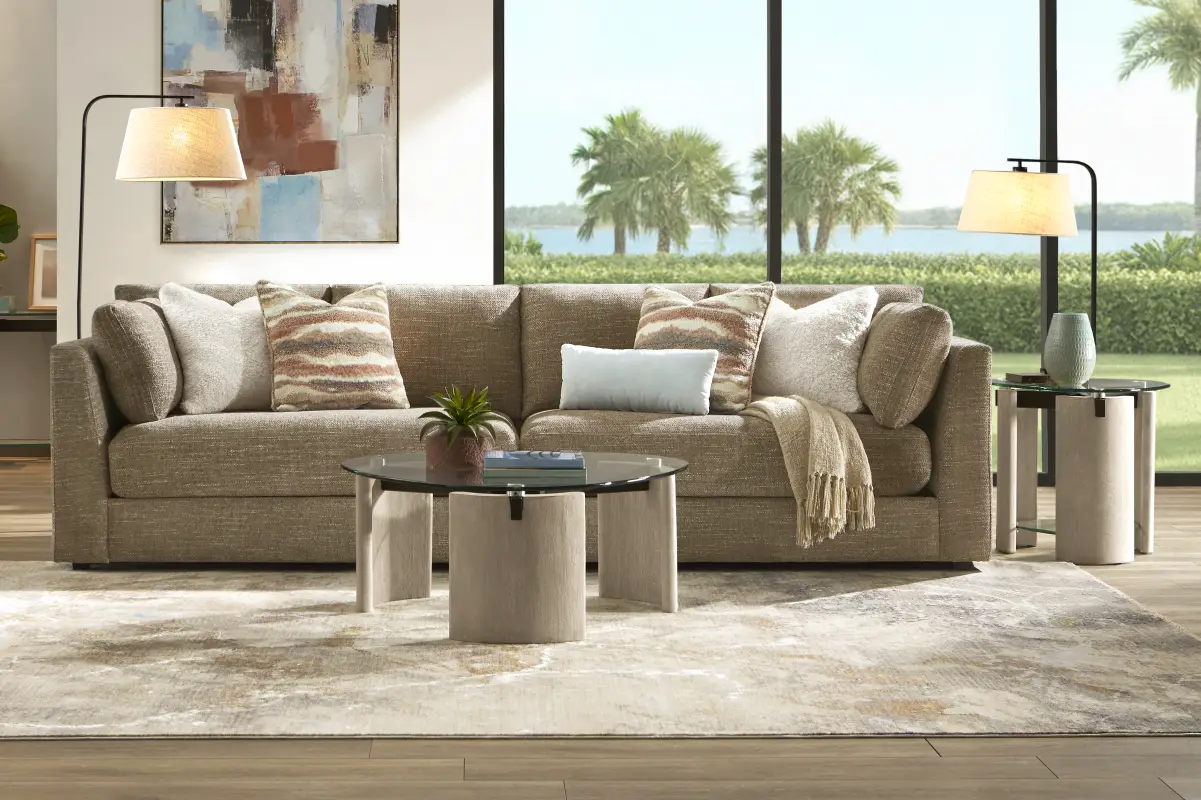 Sadie Falls Mink 2 Pc Sofa