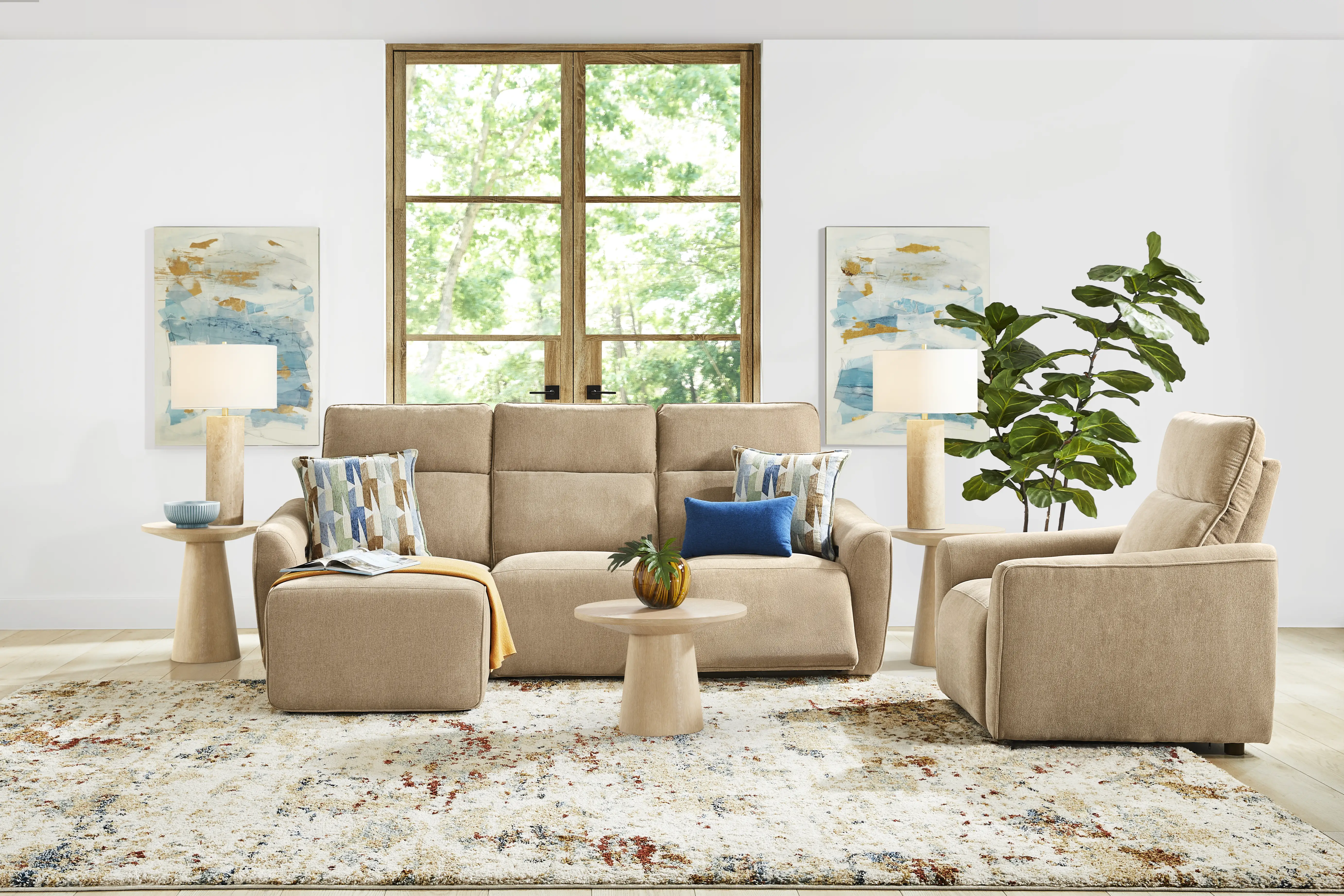 Tremont Sand 3 Pc Power Reclining Sectional - Thumbnail - Image 2