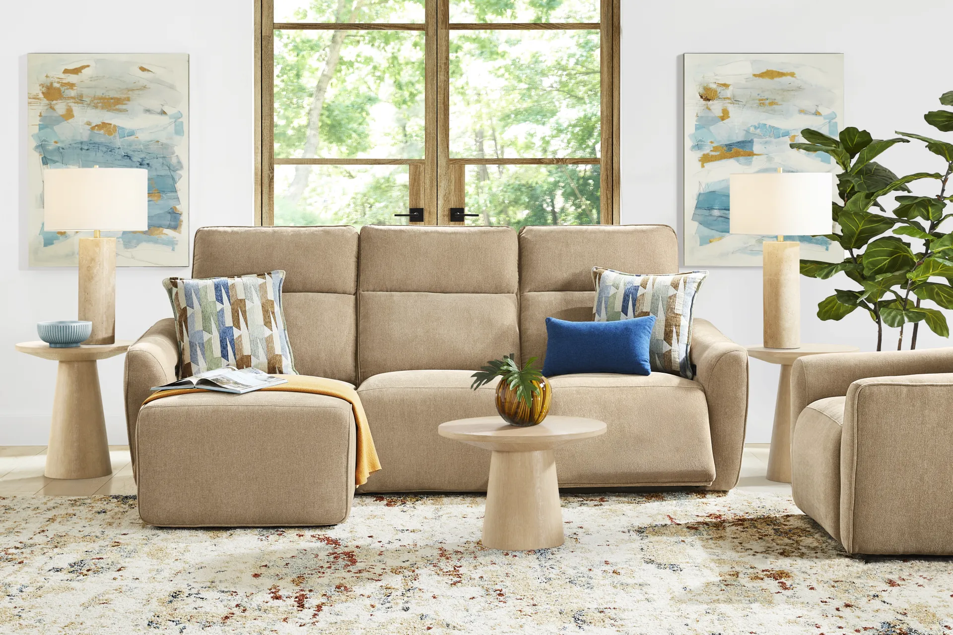 Tremont Sand 3 Pc Power Reclining Sectional - Image 2
