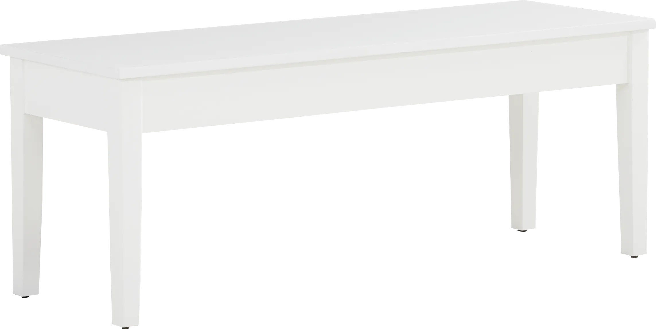 Concord White Storage Bench - Thumbnail - Image 1