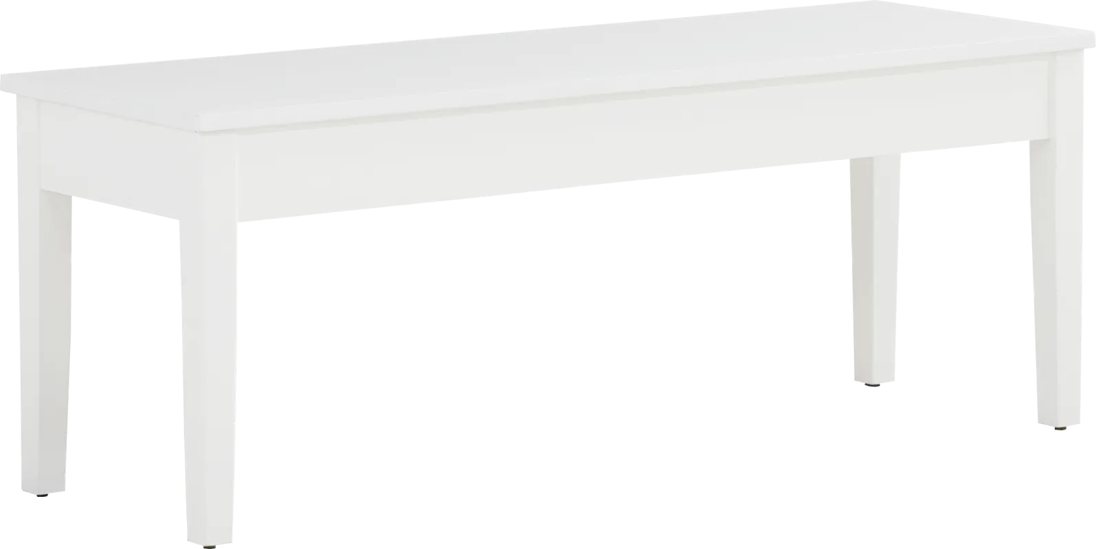 Concord White Storage Bench