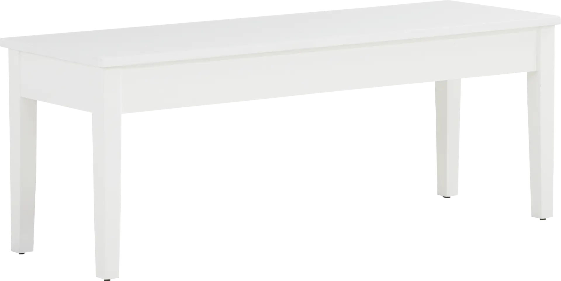 Concord White Storage Bench