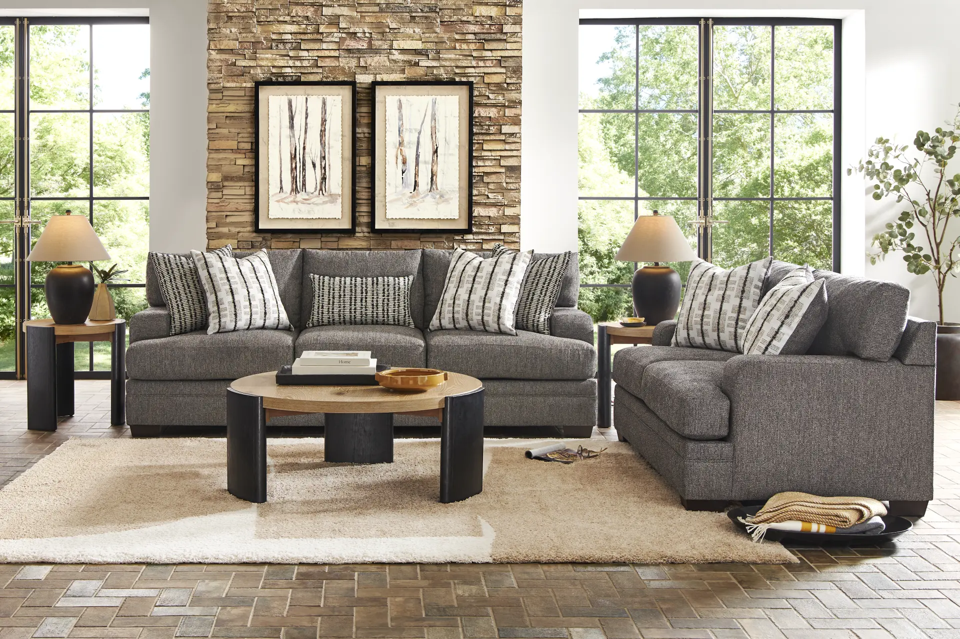 Conover Street Gray 7 Pc Living Room