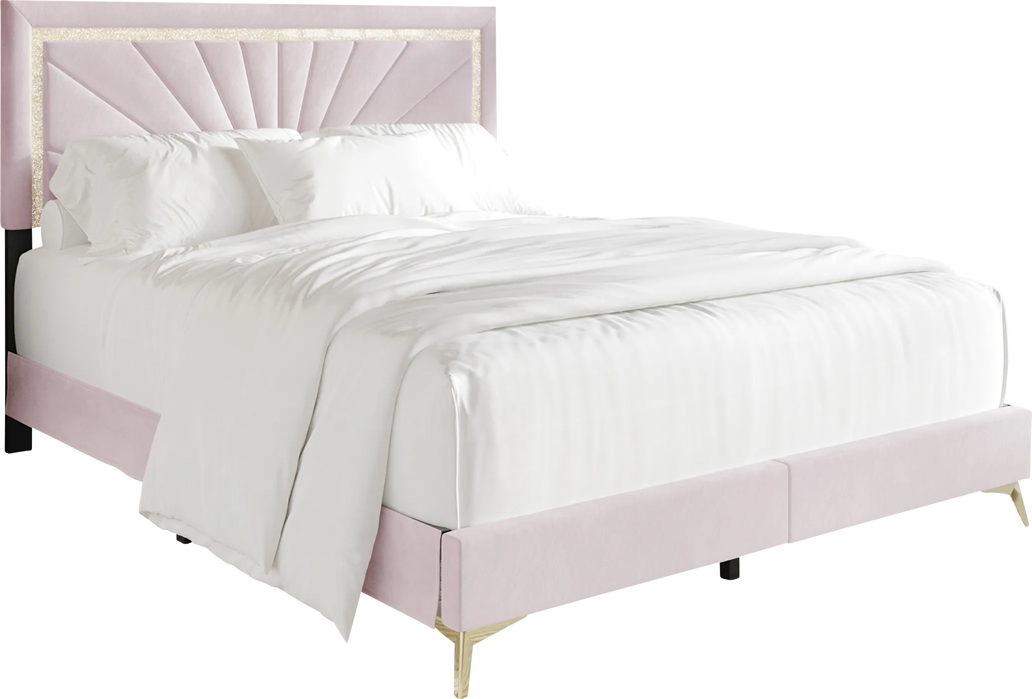 Locust Light Pink Twin Bed - Thumbnail - Image 1