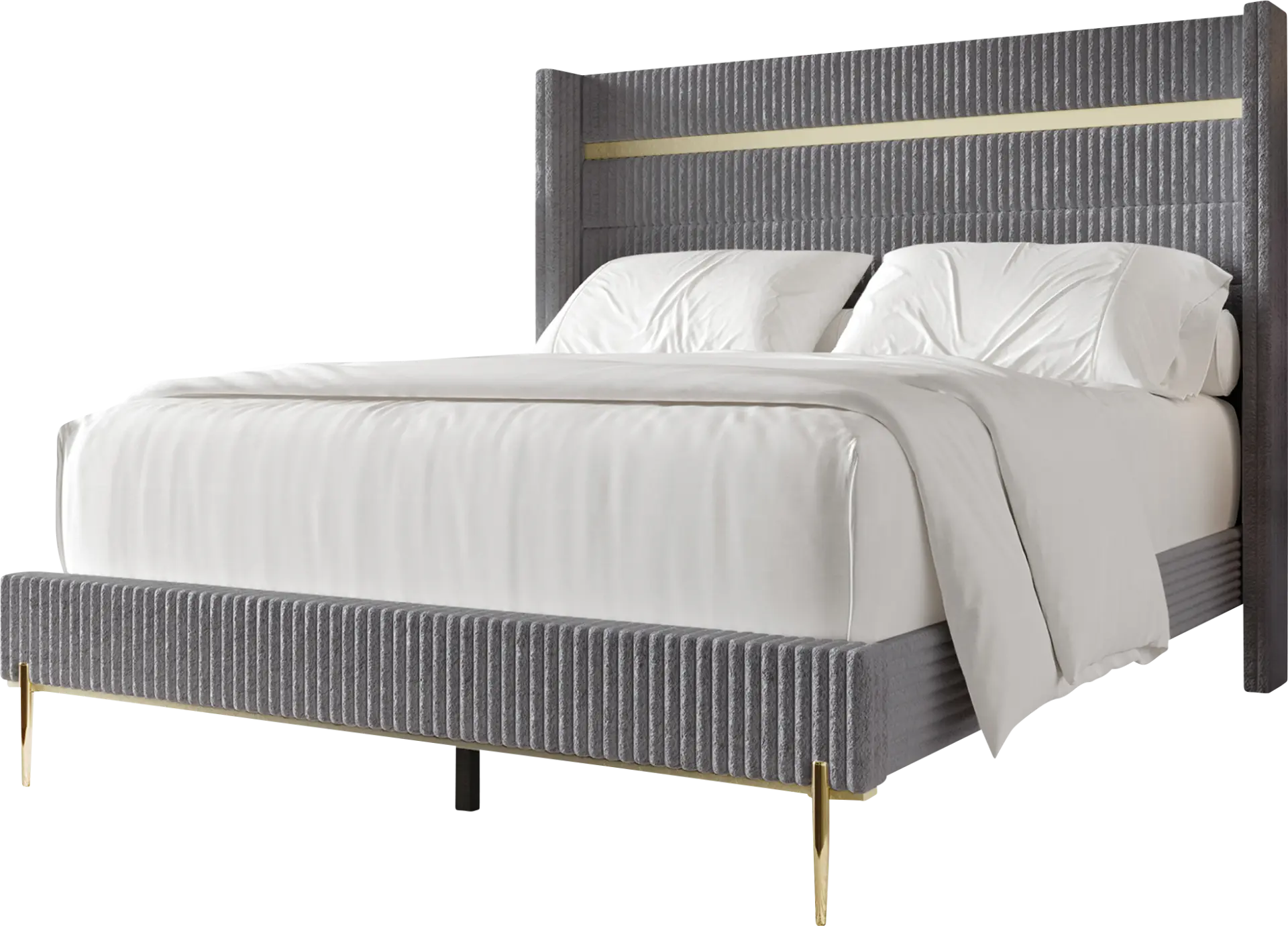 Lilypadway Gray King Bed