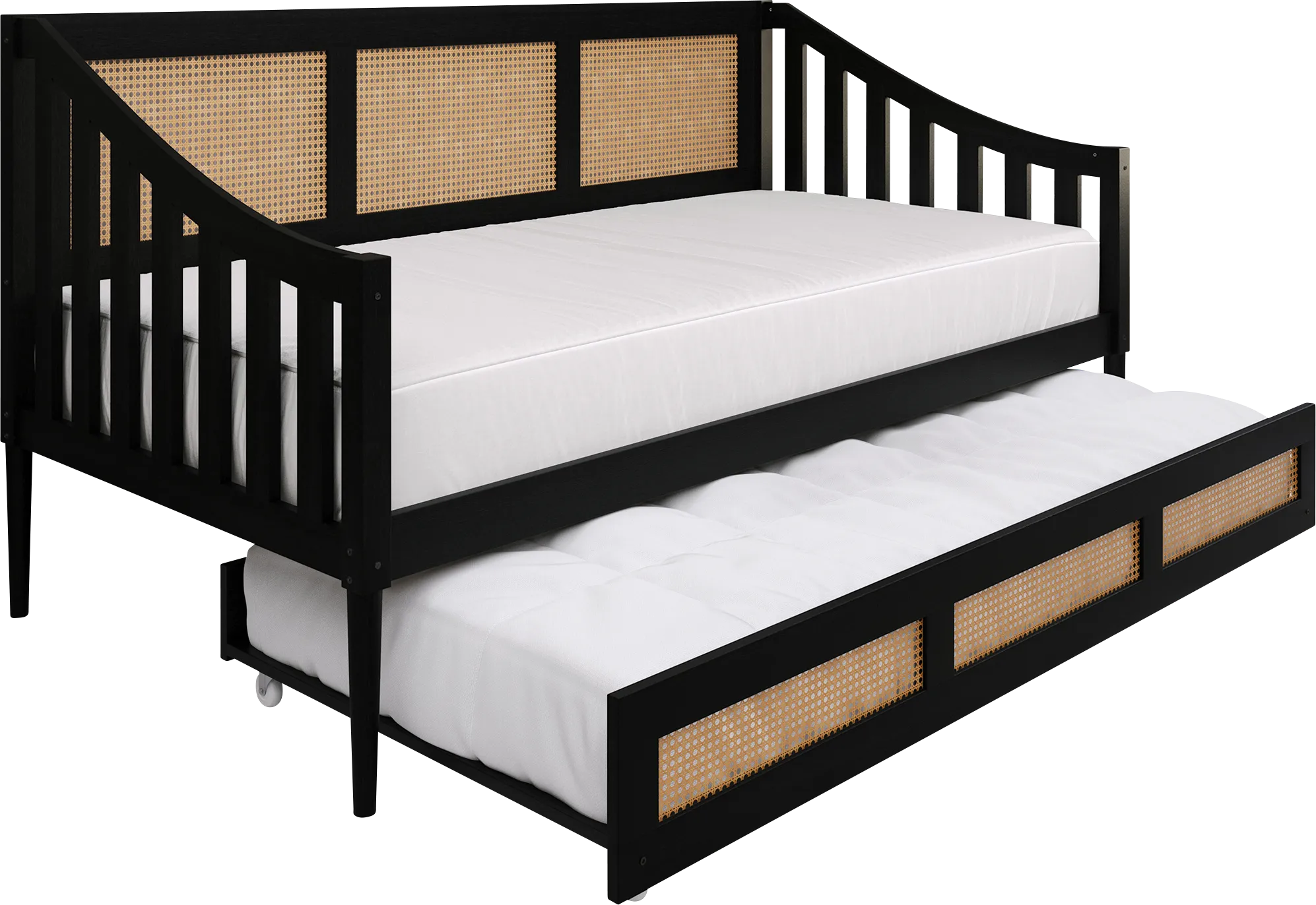 Adrihen Black Twin Daybed with Trundle - Thumbnail - Image 1