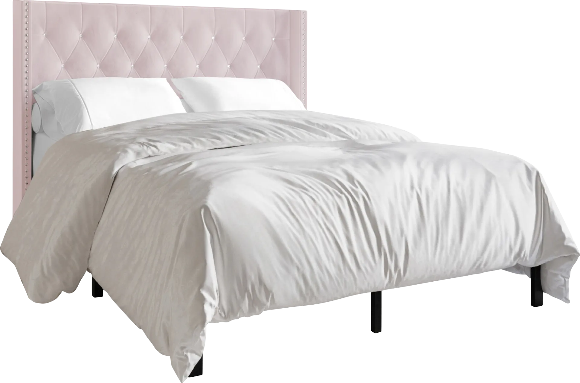 Flaxavenue Light Pink Full Bed - Image 1
