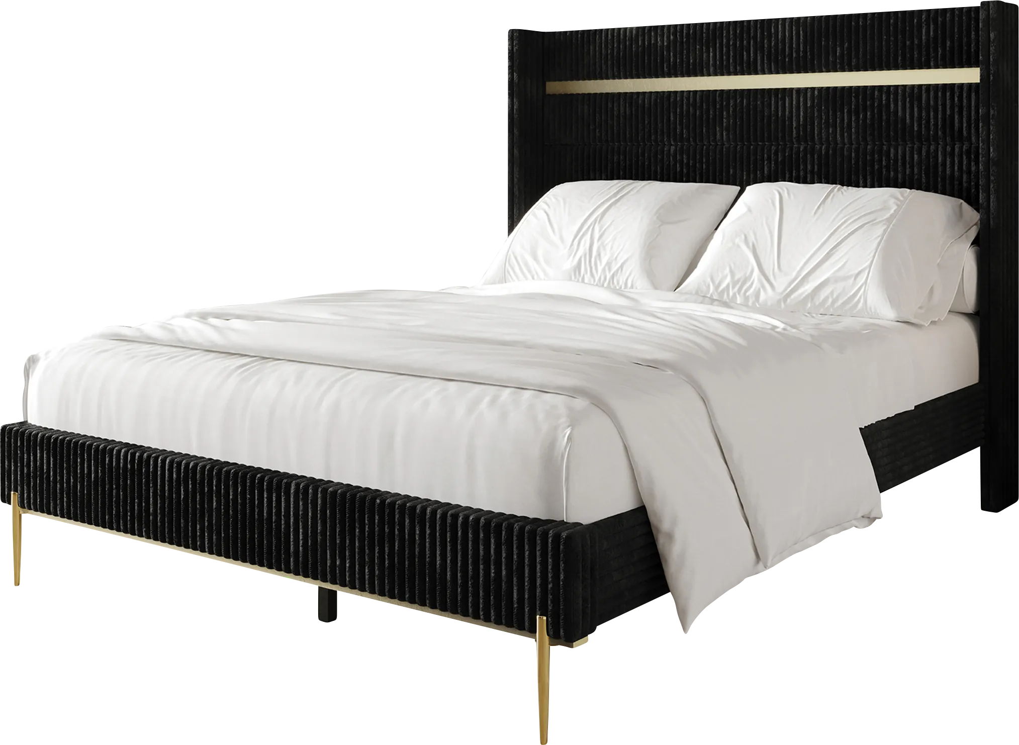 Lilypadway Black Queen Bed - Thumbnail - Image 1