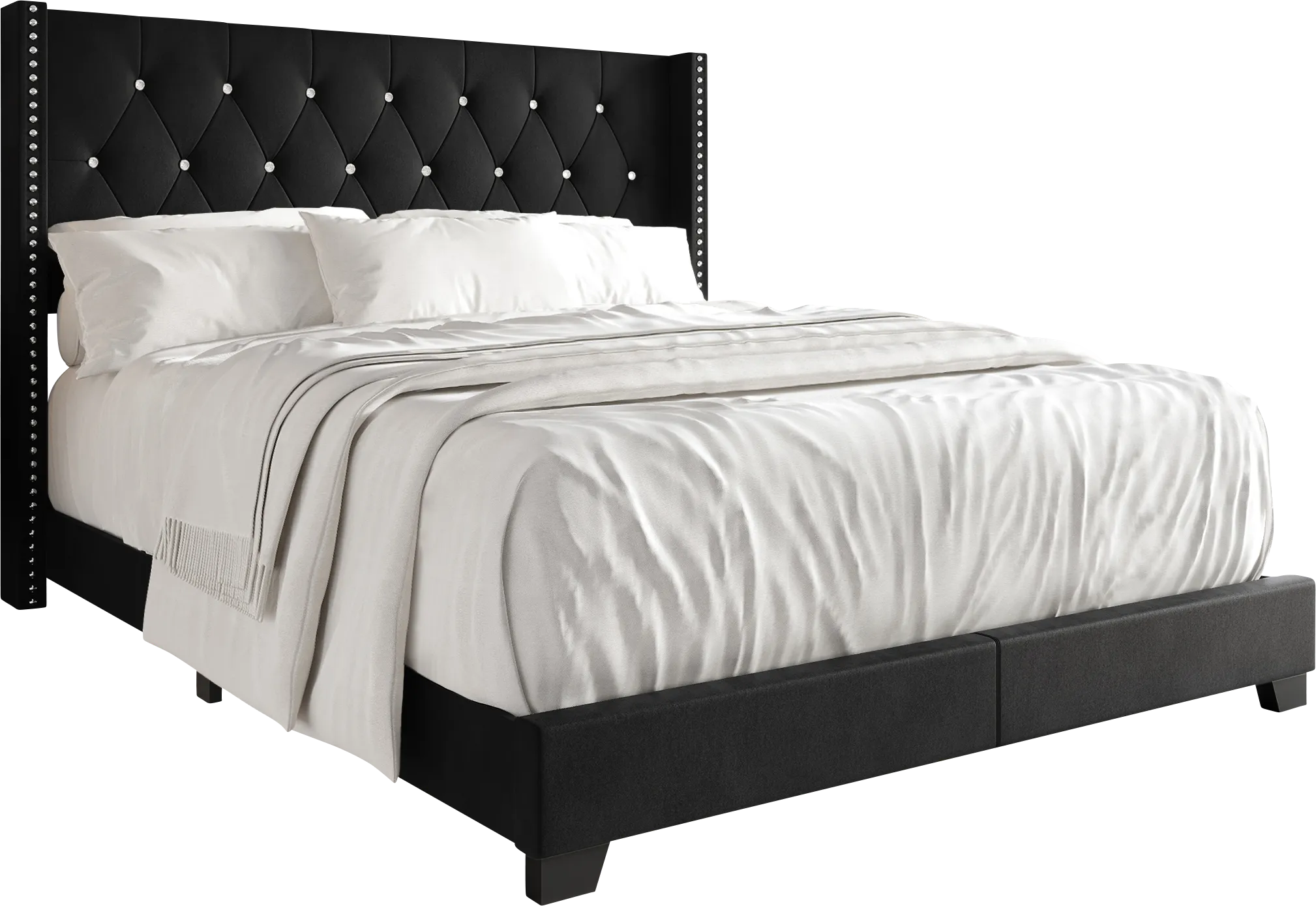 Vistalane Black Queen Bed - Thumbnail - Image 1