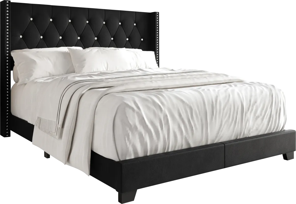 Vistalane Black Queen Bed