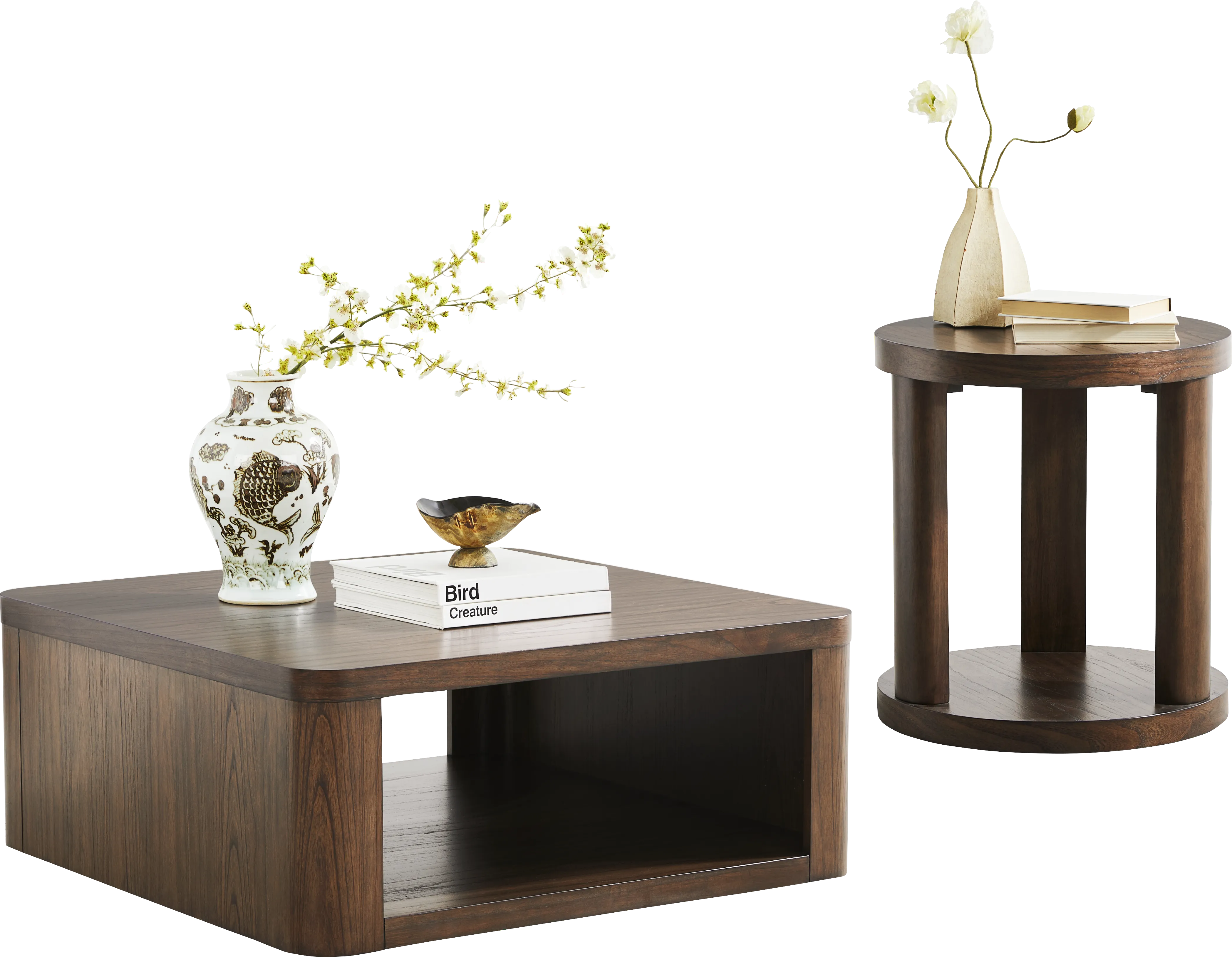 Venice Brown 2 Pc Table Set - Thumbnail - Image 1