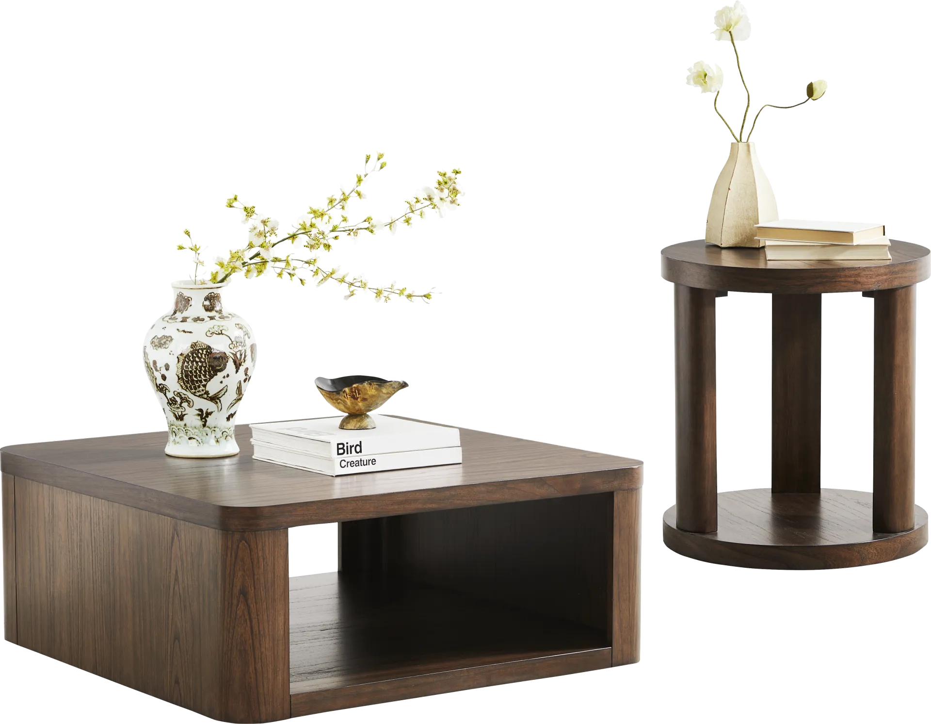 Venice Brown 2 Pc Table Set - Image 1