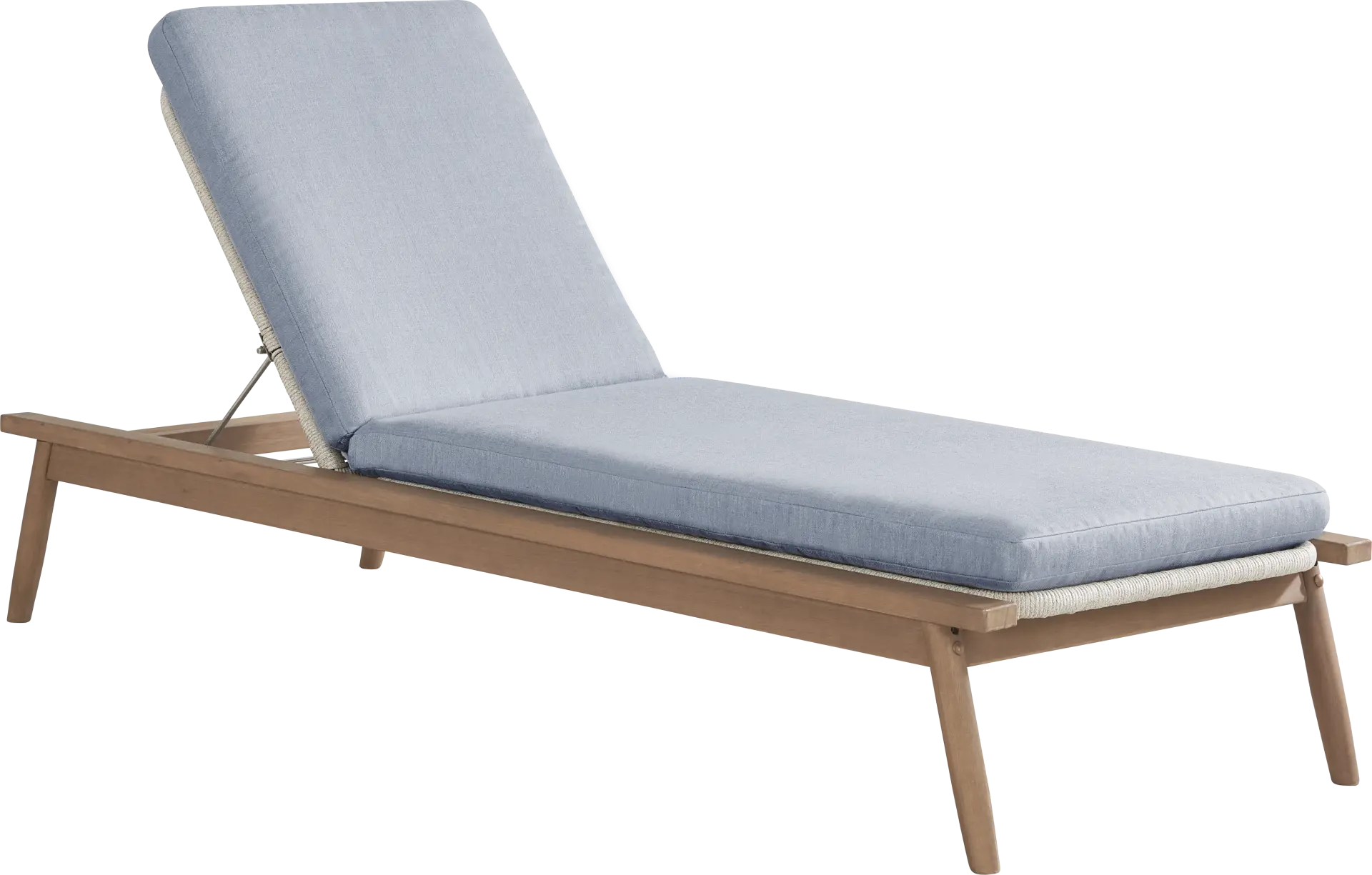 Raphina Gray Outdoor Chaise with Rain Cushions