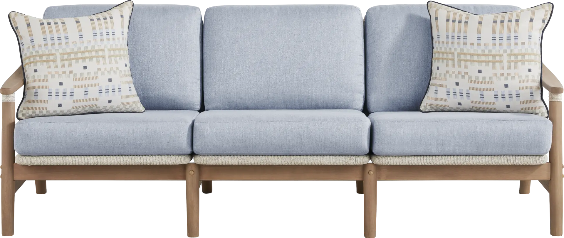 Raphina Gray Outdoor Sofa with Rain Cushions