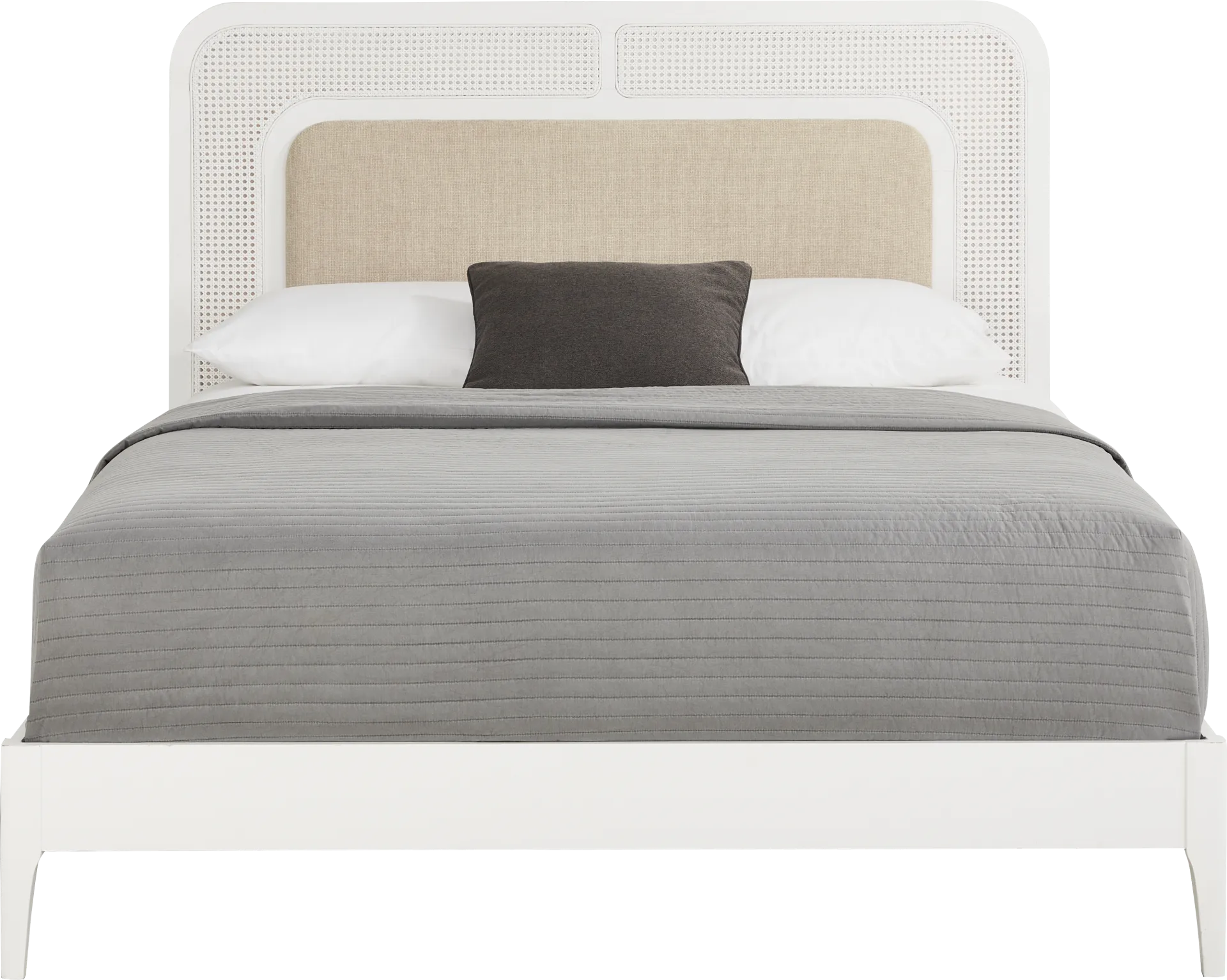 Bandar White 3 Pc Queen Bed - Image 1