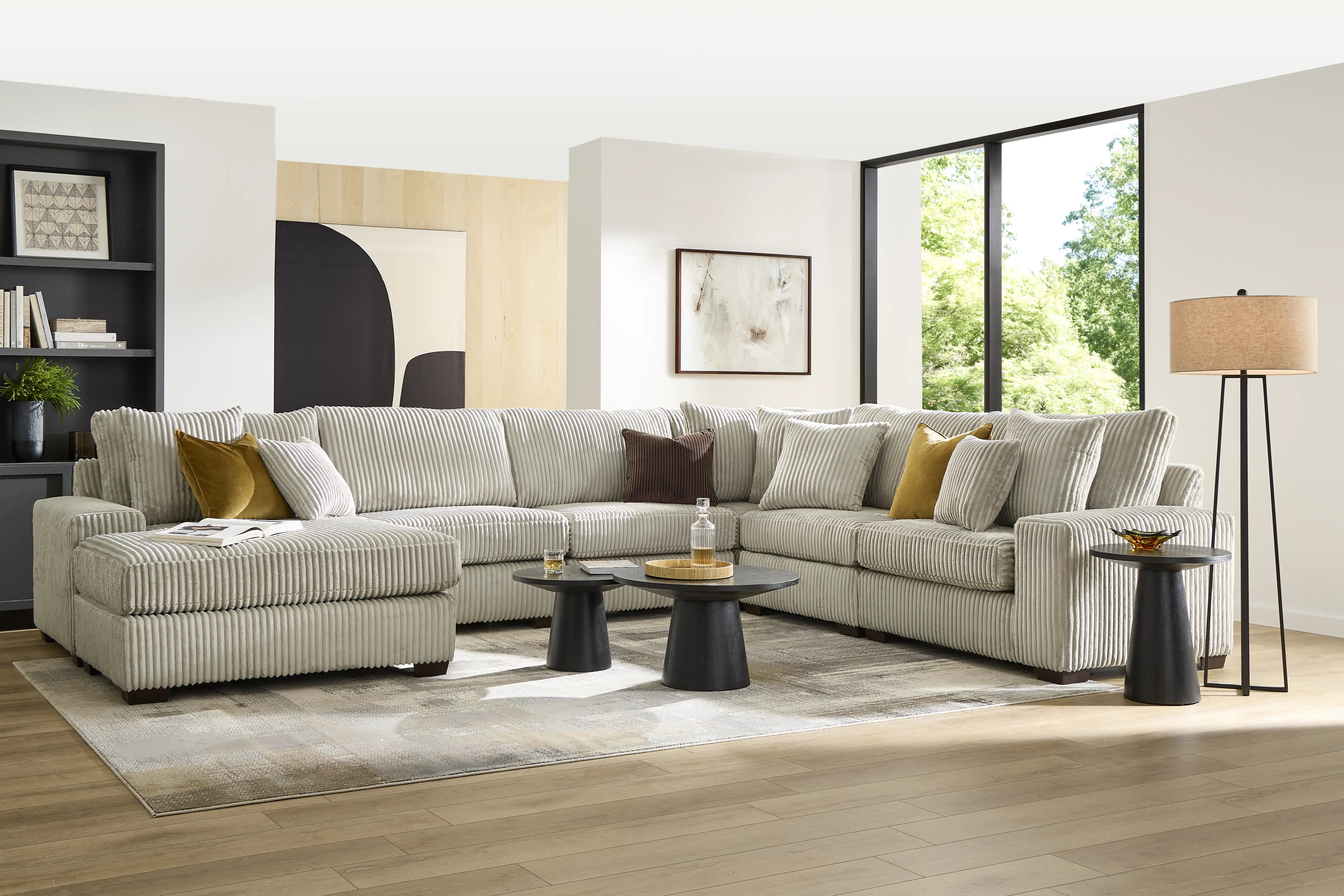 Lexford Park Gray 6 Pc Sectional - Thumbnail - Image 2