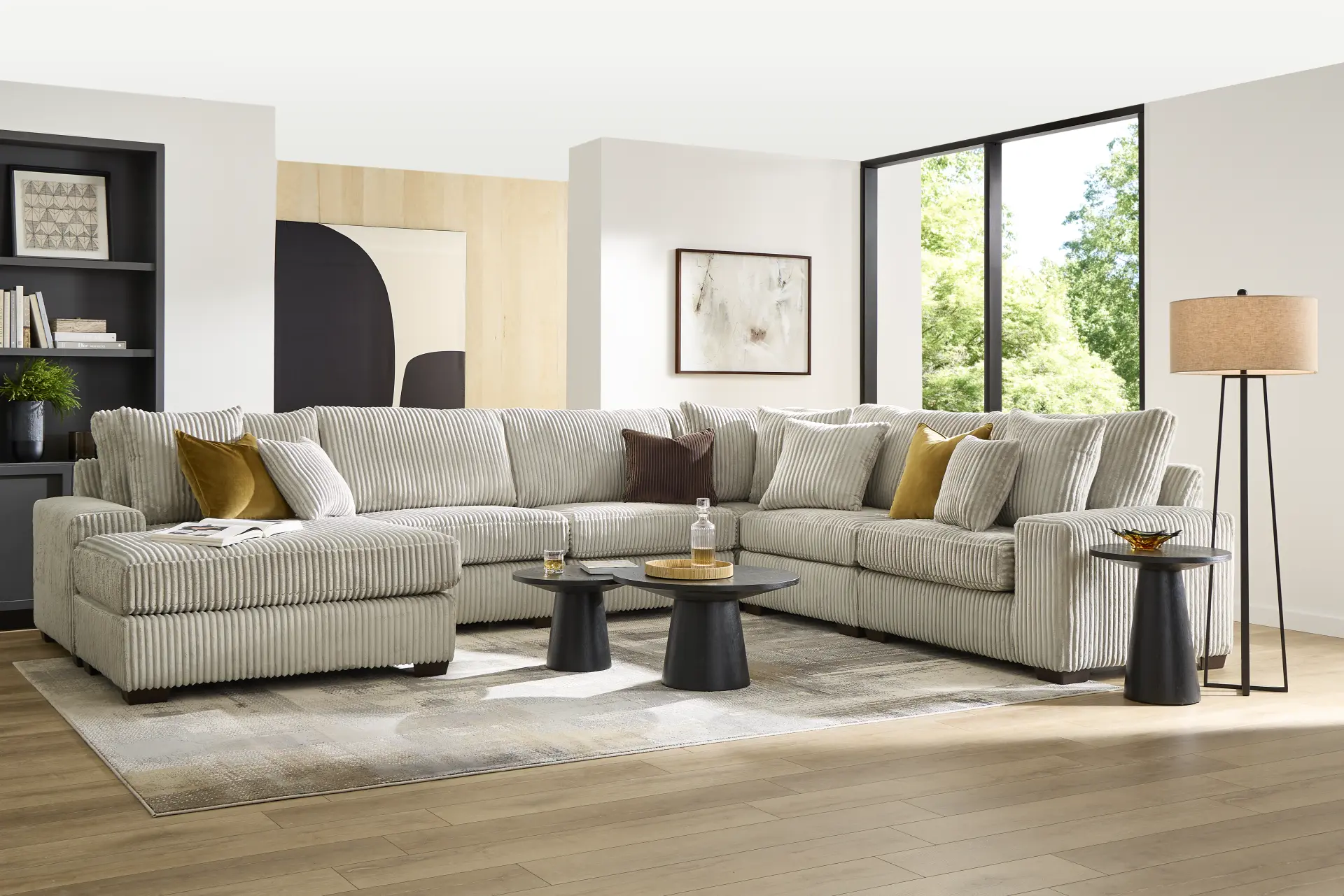 Lexford Park Gray 6 Pc Sectional