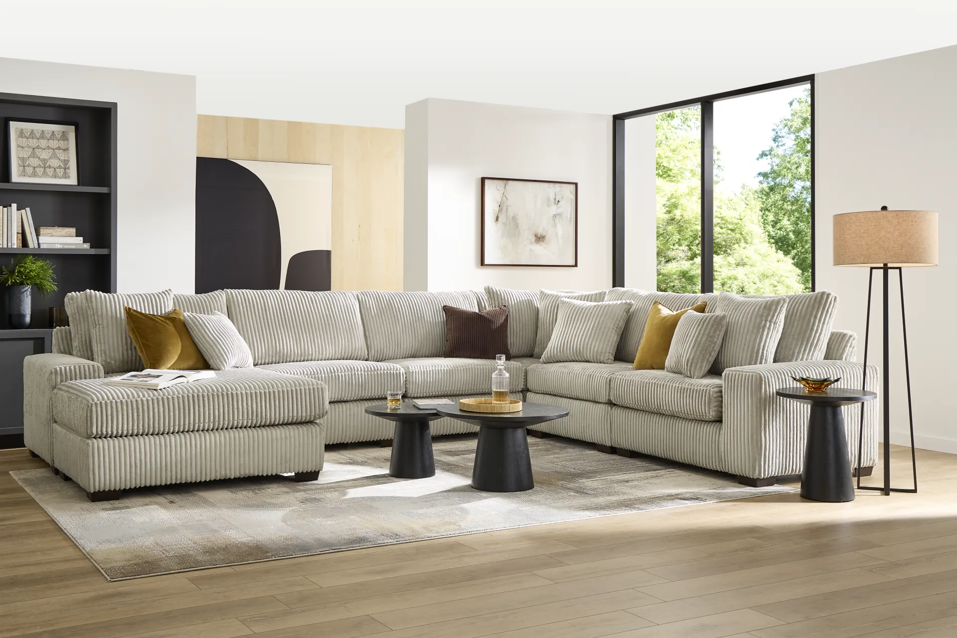 Lexford Park Gray 6 Pc Sectional - Image 2