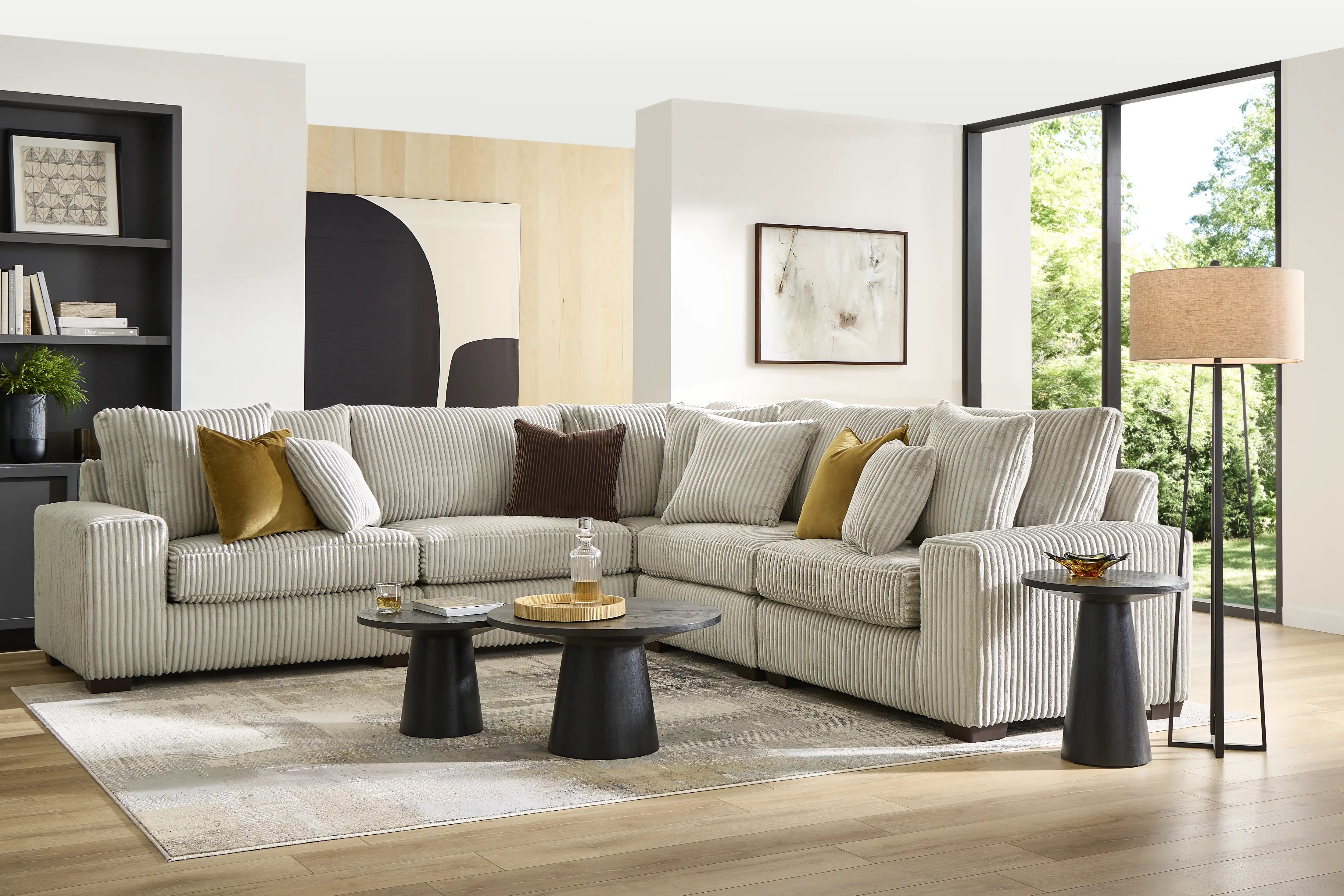 Lexford Park Gray 5 Pc Sectional - Thumbnail - Image 2