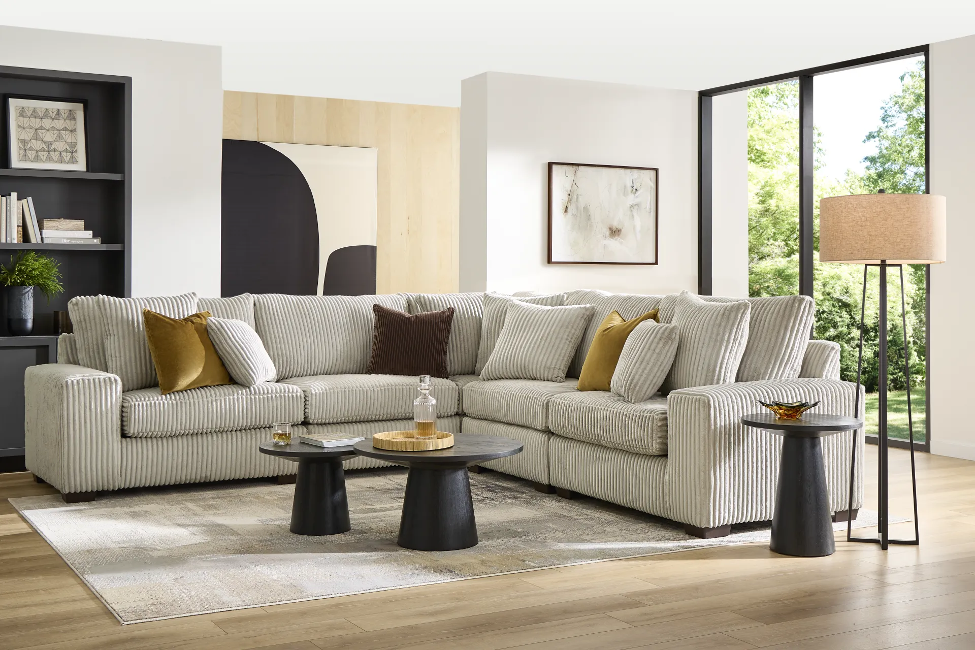 Lexford Park Gray 5 Pc Sectional - Image 2