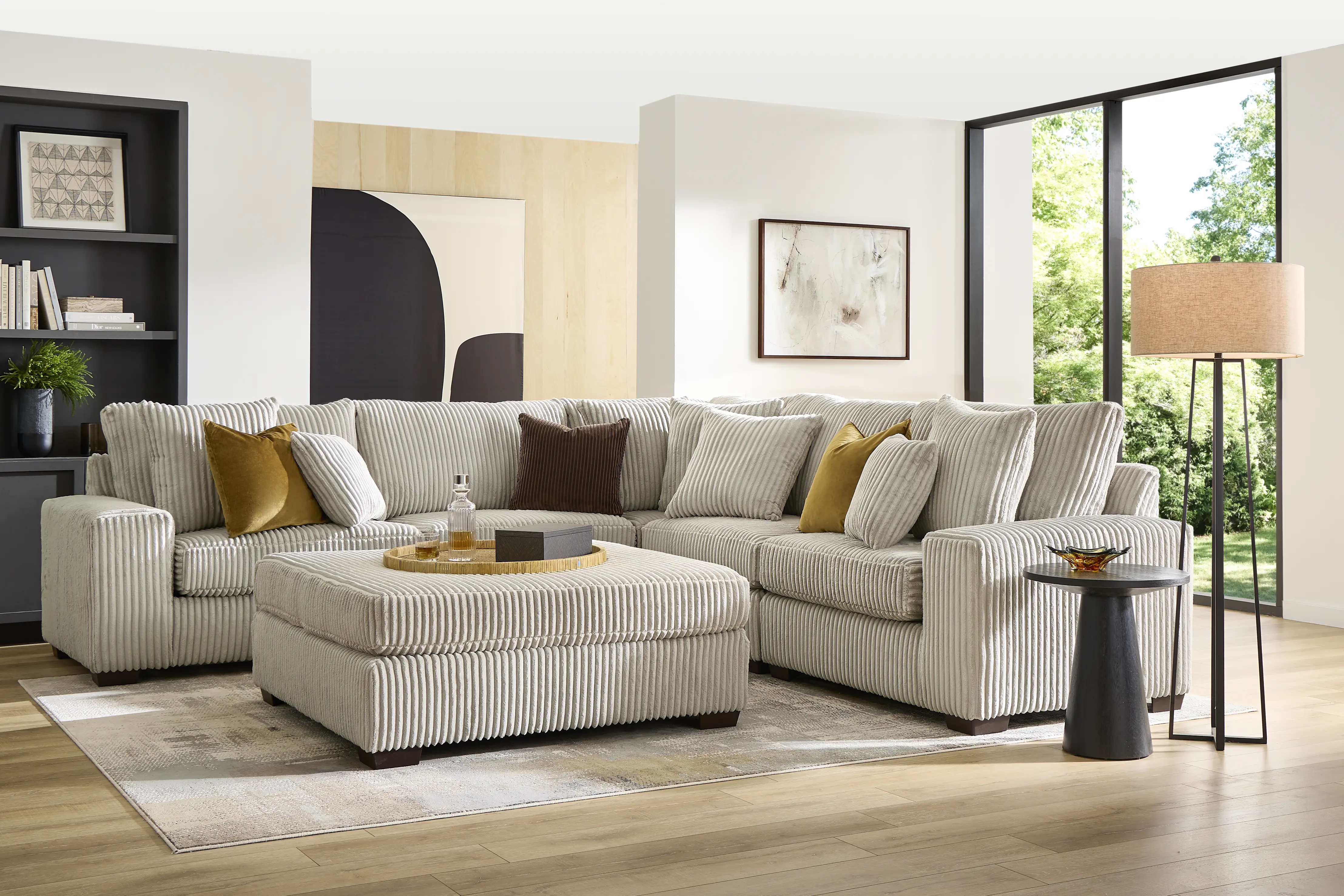 Lexford Park Gray 8 Pc Sectional Living Room - Thumbnail - Image 1