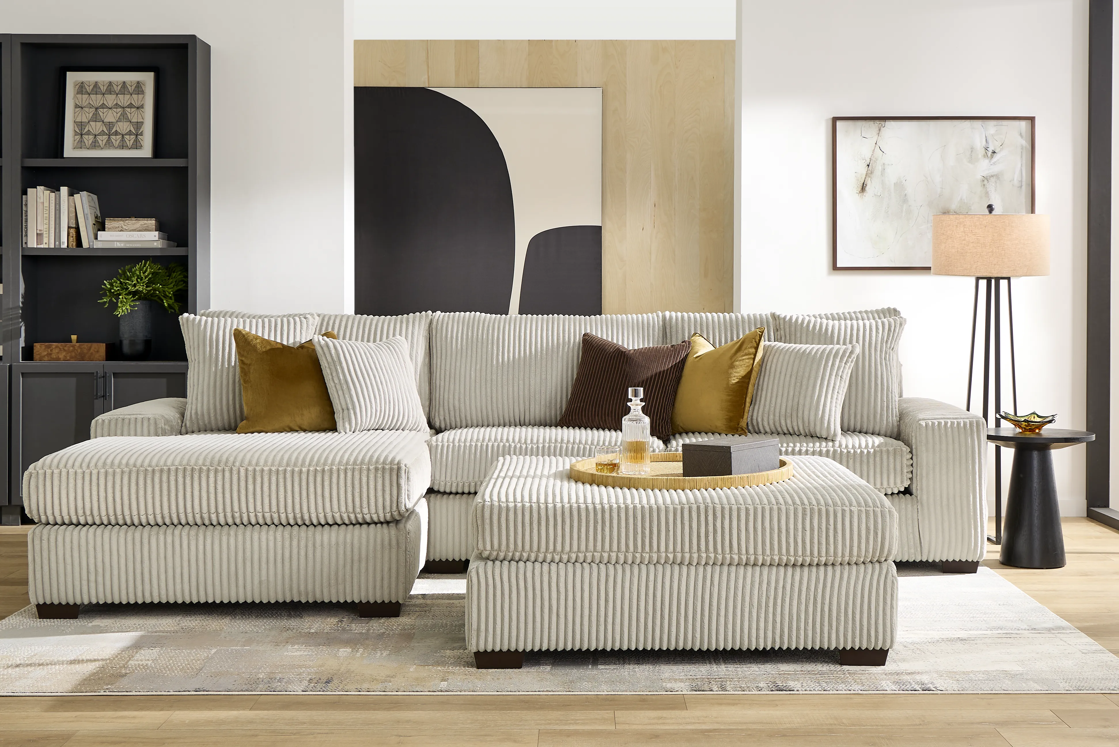 Lexford Park Gray 5 Pc Sectional Living Room - Thumbnail - Image 1