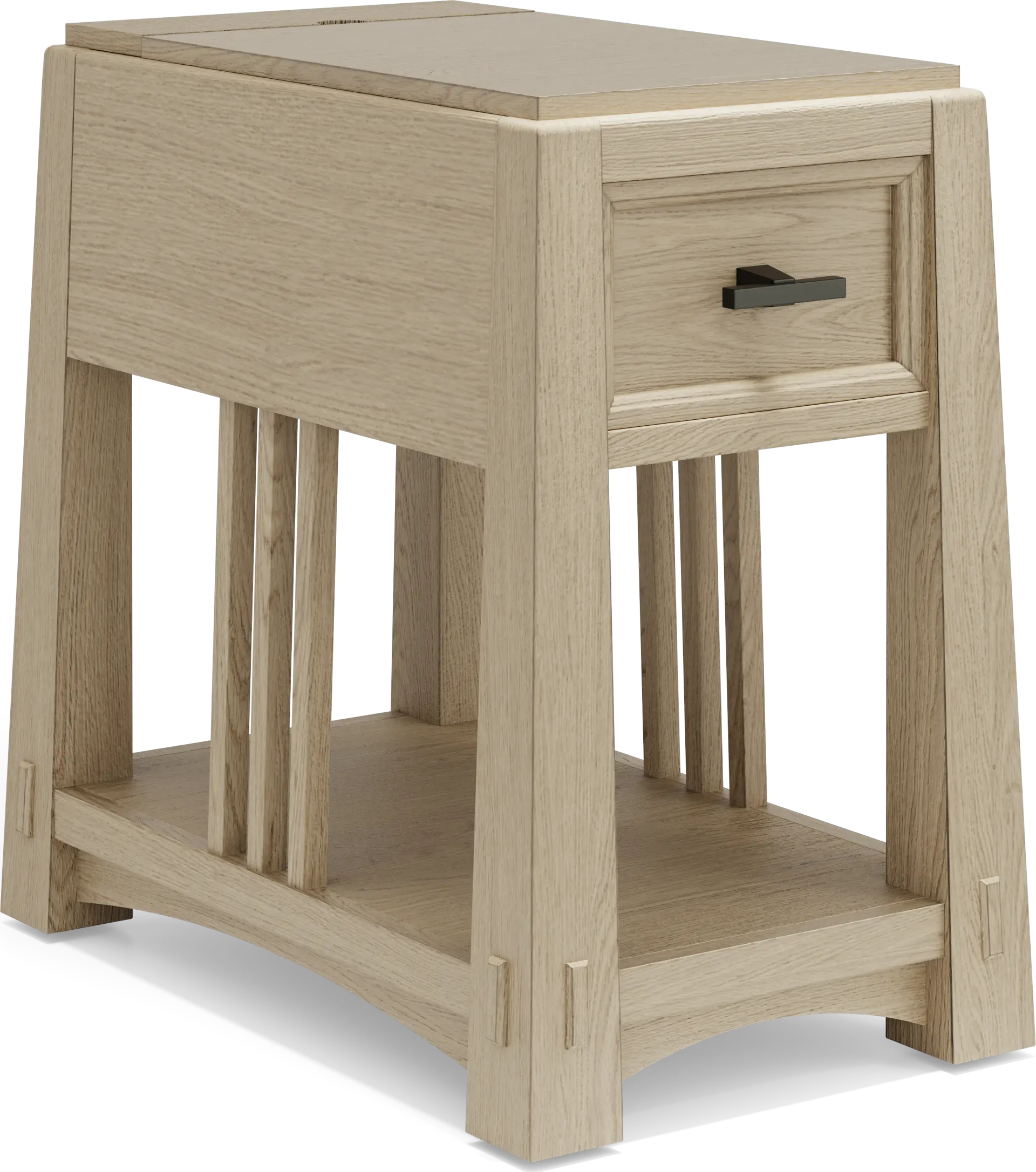 Keaton Natural Chairside Table