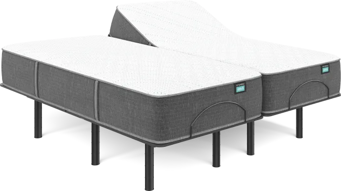 Tuft & Needle TN5.1 Split King Mattress Set with Head Up Only Base