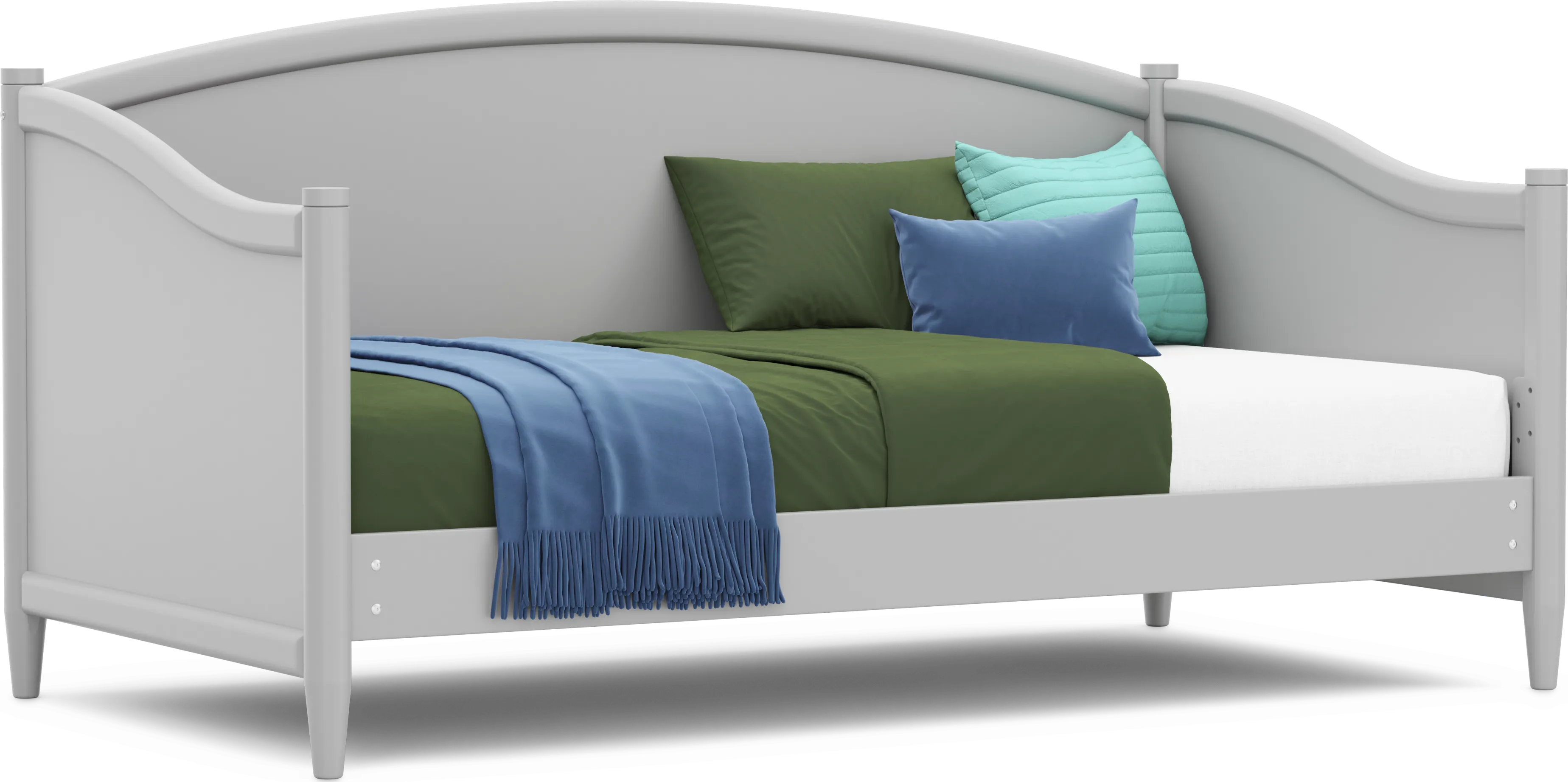 Kids Modern Colors Light Gray Twin Daybed - Thumbnail - Image 1