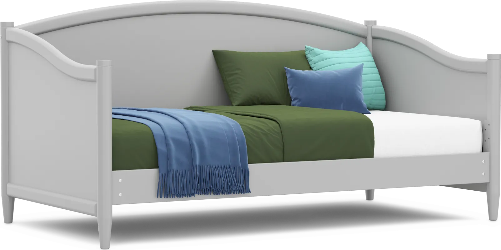 Kids Modern Colors Light Gray Twin Daybed