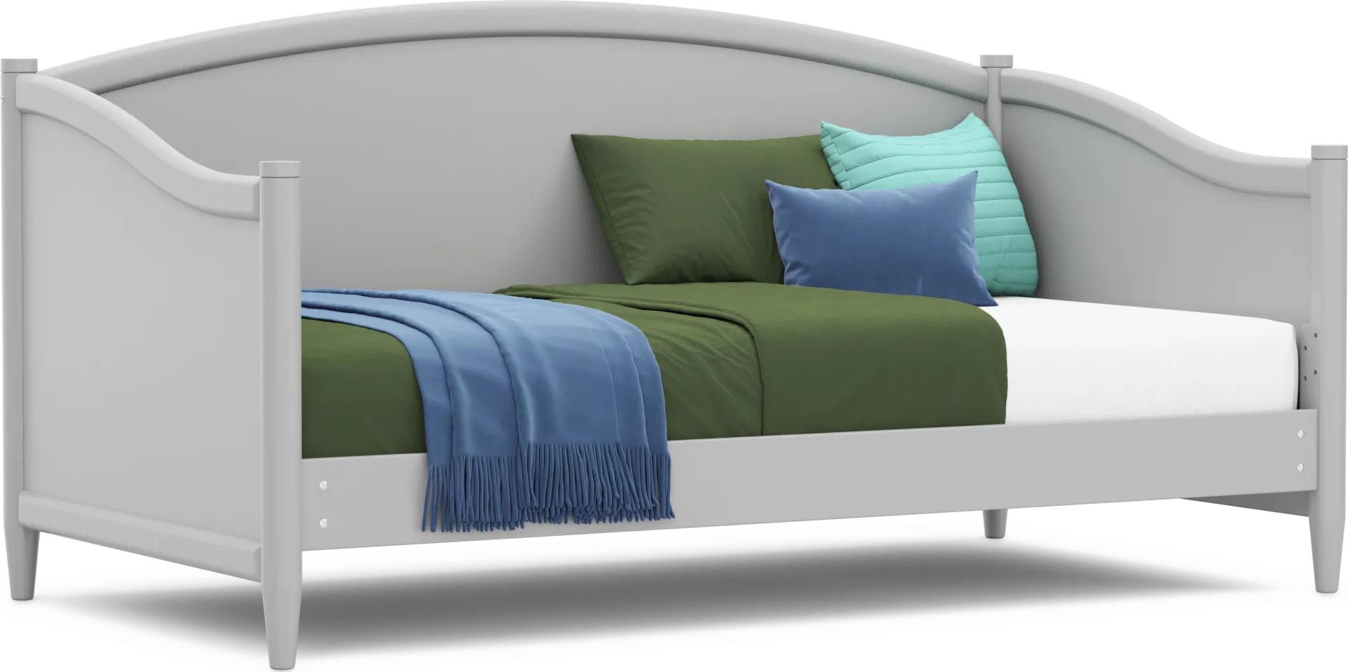 Kids Modern Colors Light Gray Twin Daybed - Image 1